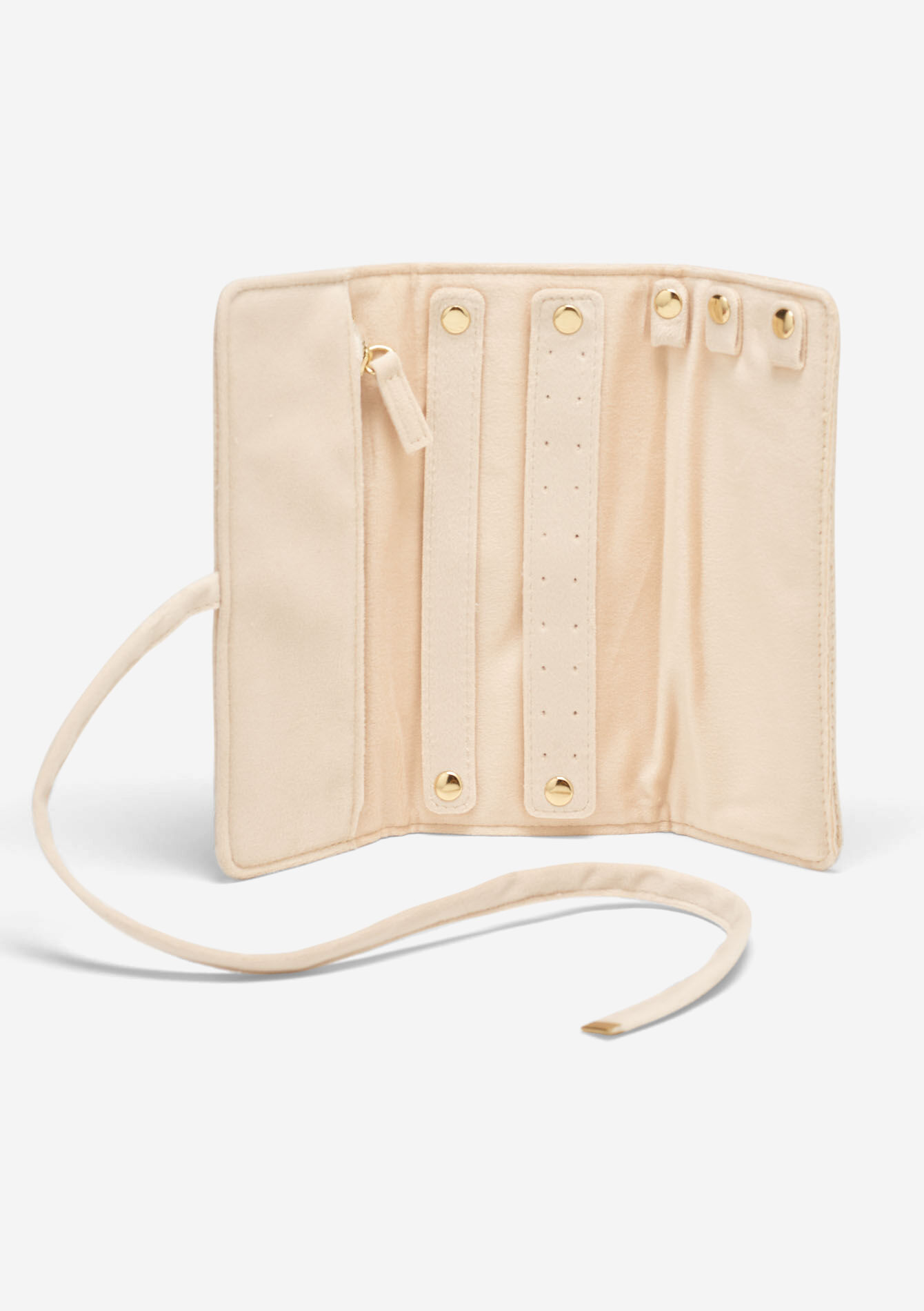 Fluwelen sieradenpouch - LT BEIGE - 14001943_2527