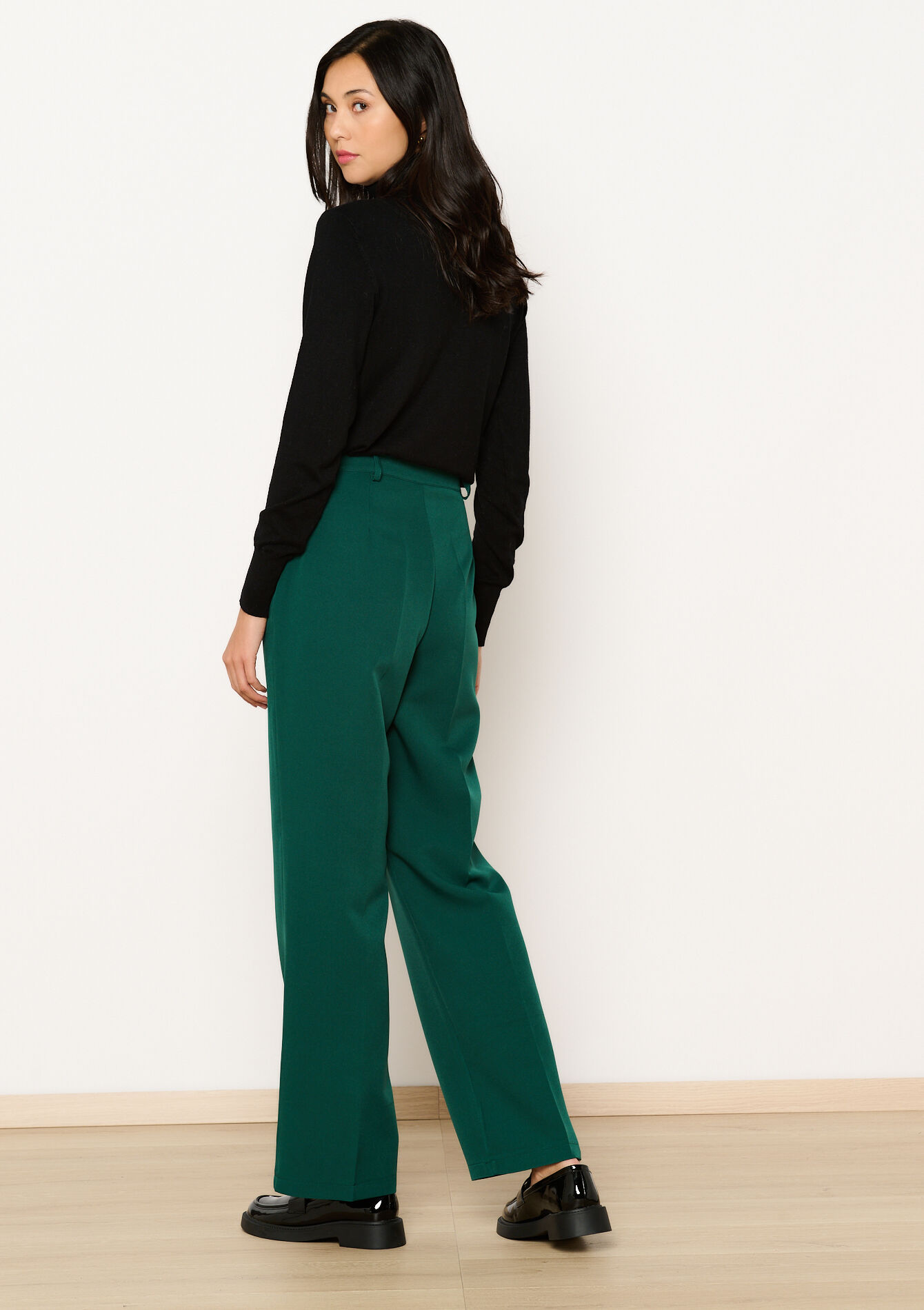 Pantalon coupe droite - BOTTLE GREEN - 06100655_1778
