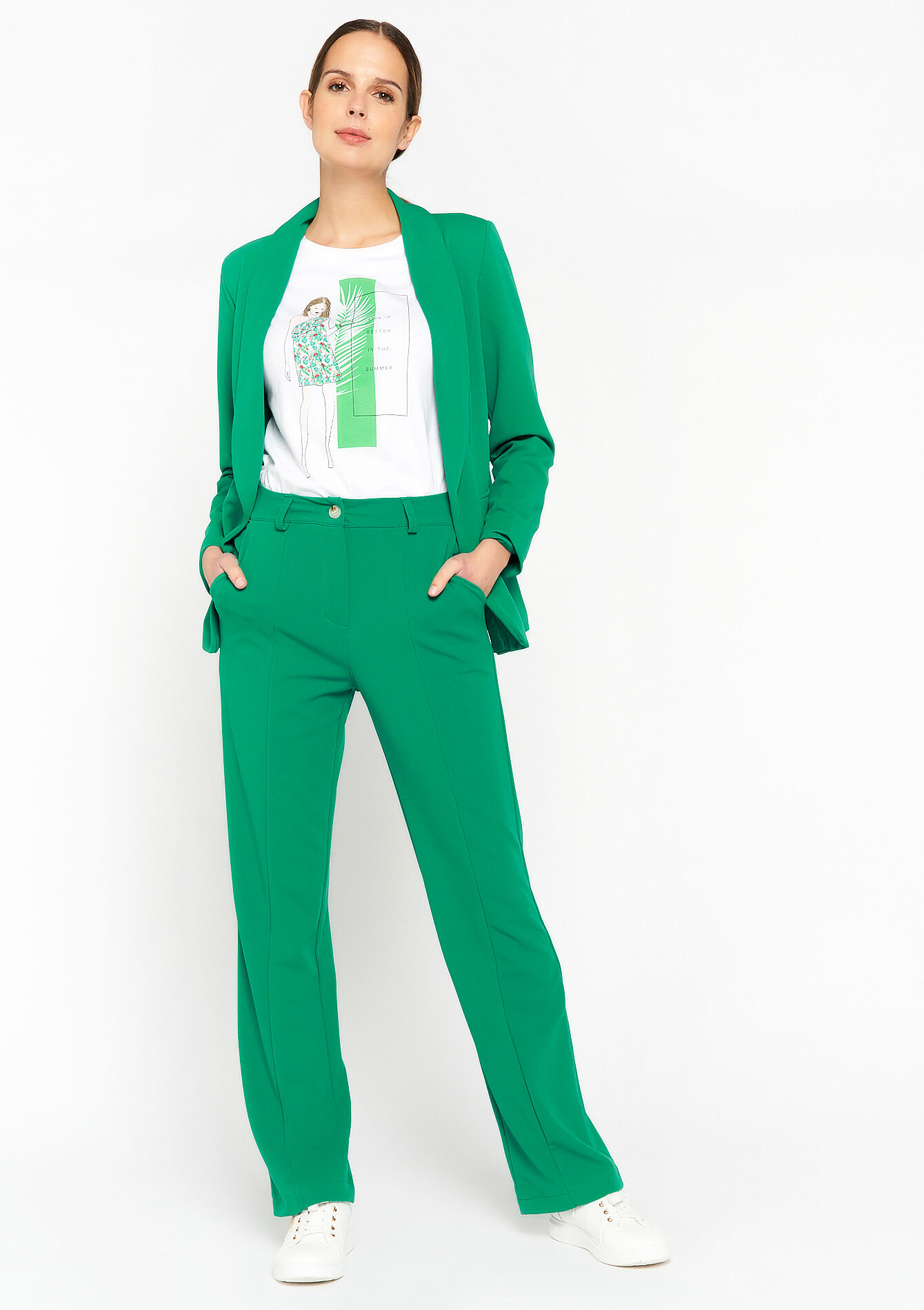 Suiting broek - GREEN APPLE - 06100506_1783