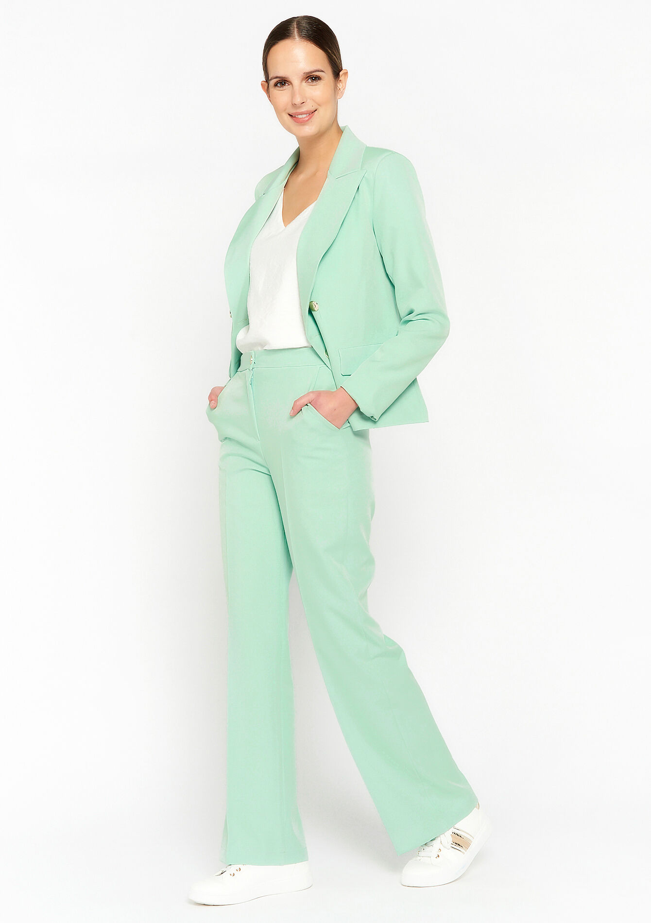 Suiting broek, Suiting broek - MINT GREEN - 06100508_1723