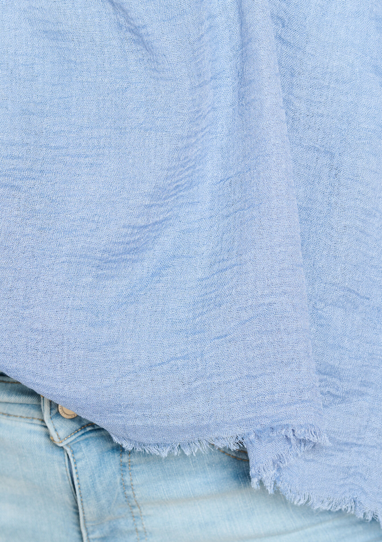 Effen sjaal, Effen sjaal - BLUE DENIM - 17101257_1638