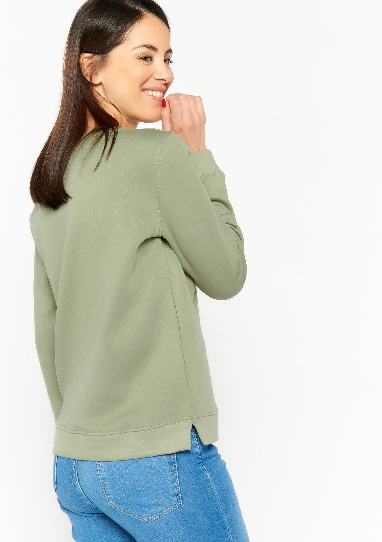 Printed pullover, Printed pullover - KHAKI FADED - 03001684_4326