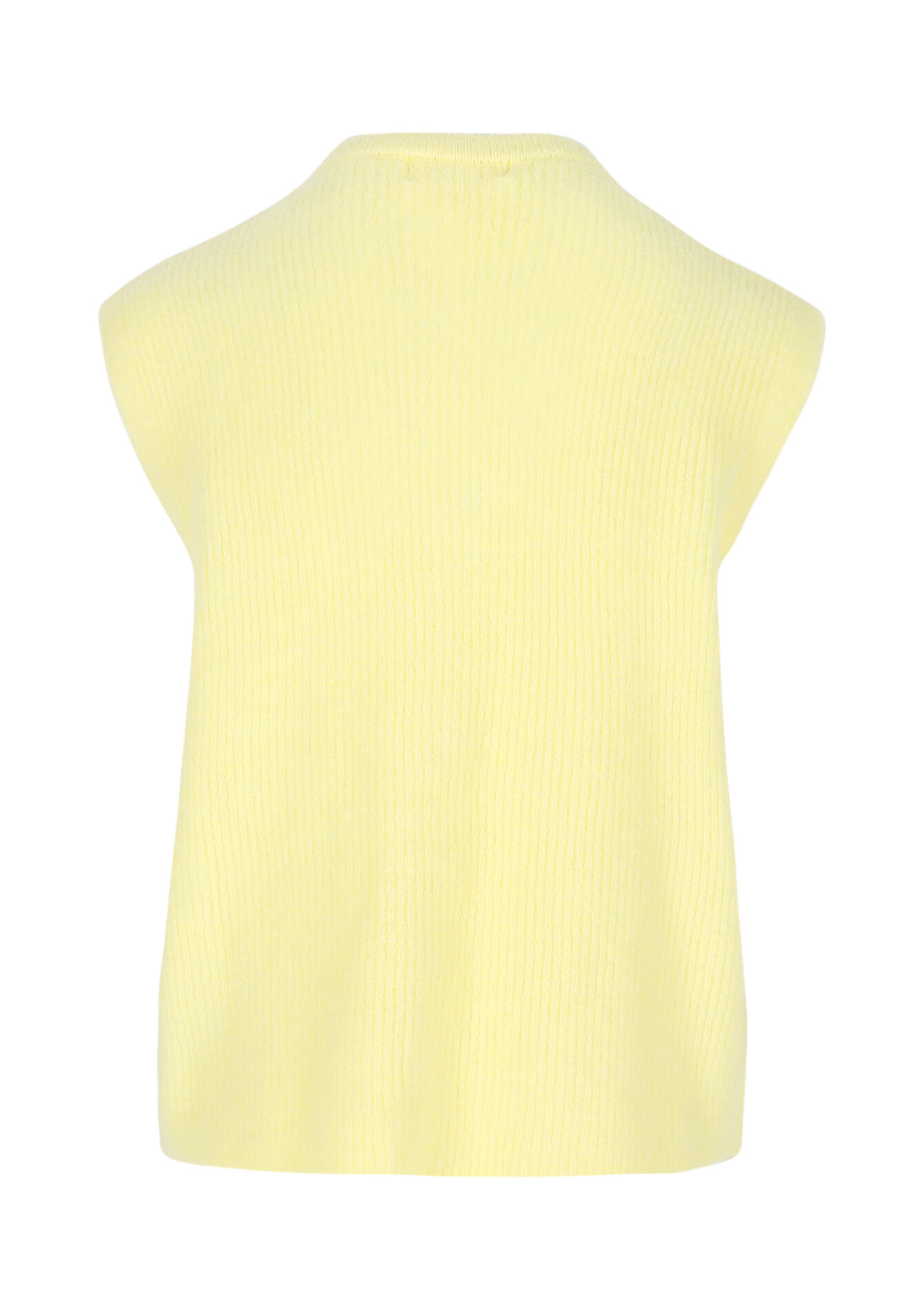Zachte mouwloze gilet, Zachte mouwloze gilet - YELLOW PASTEL - 04101334_5004