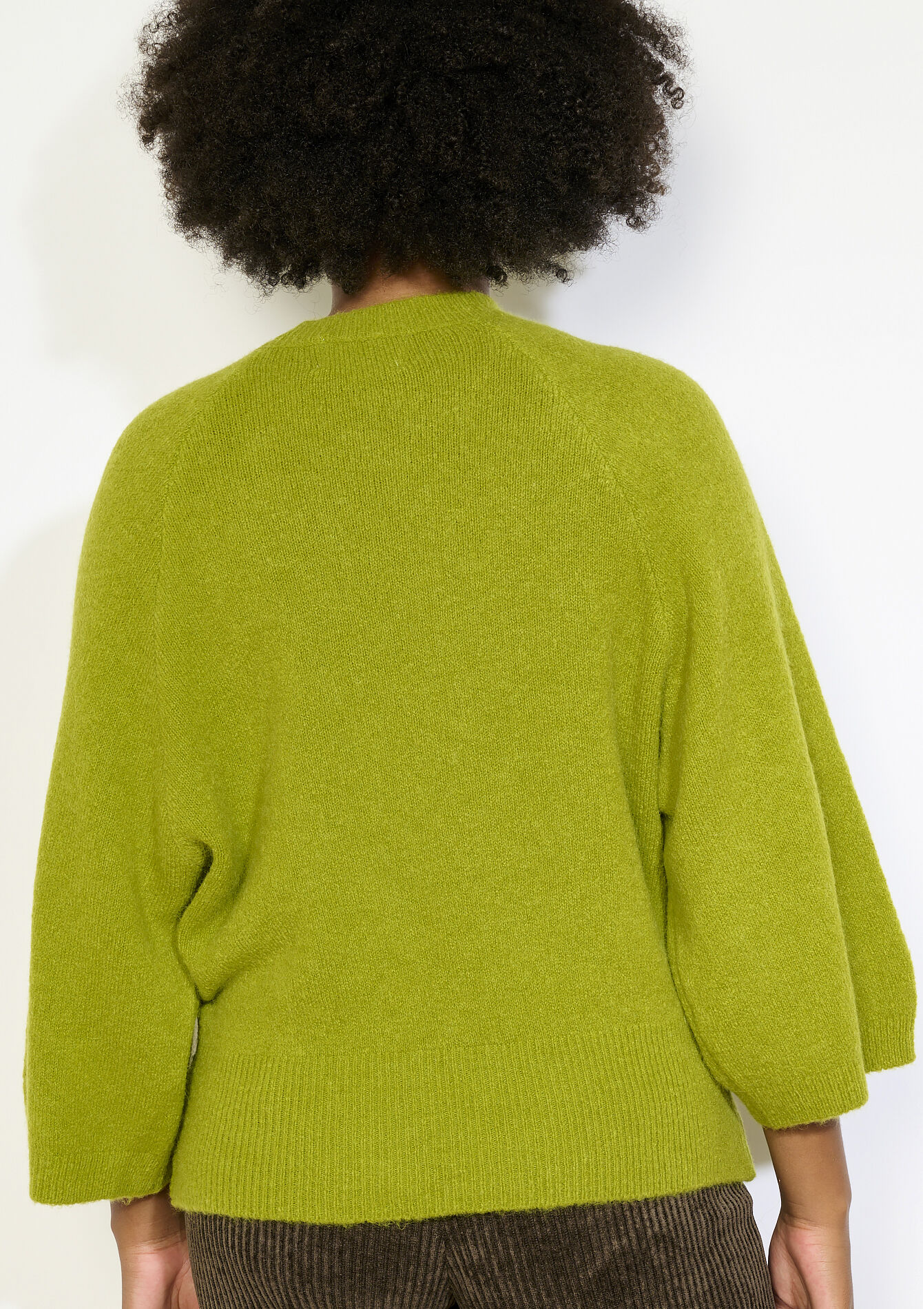 Oversized zachte trui - GREEN MOSS - 04007051_4504