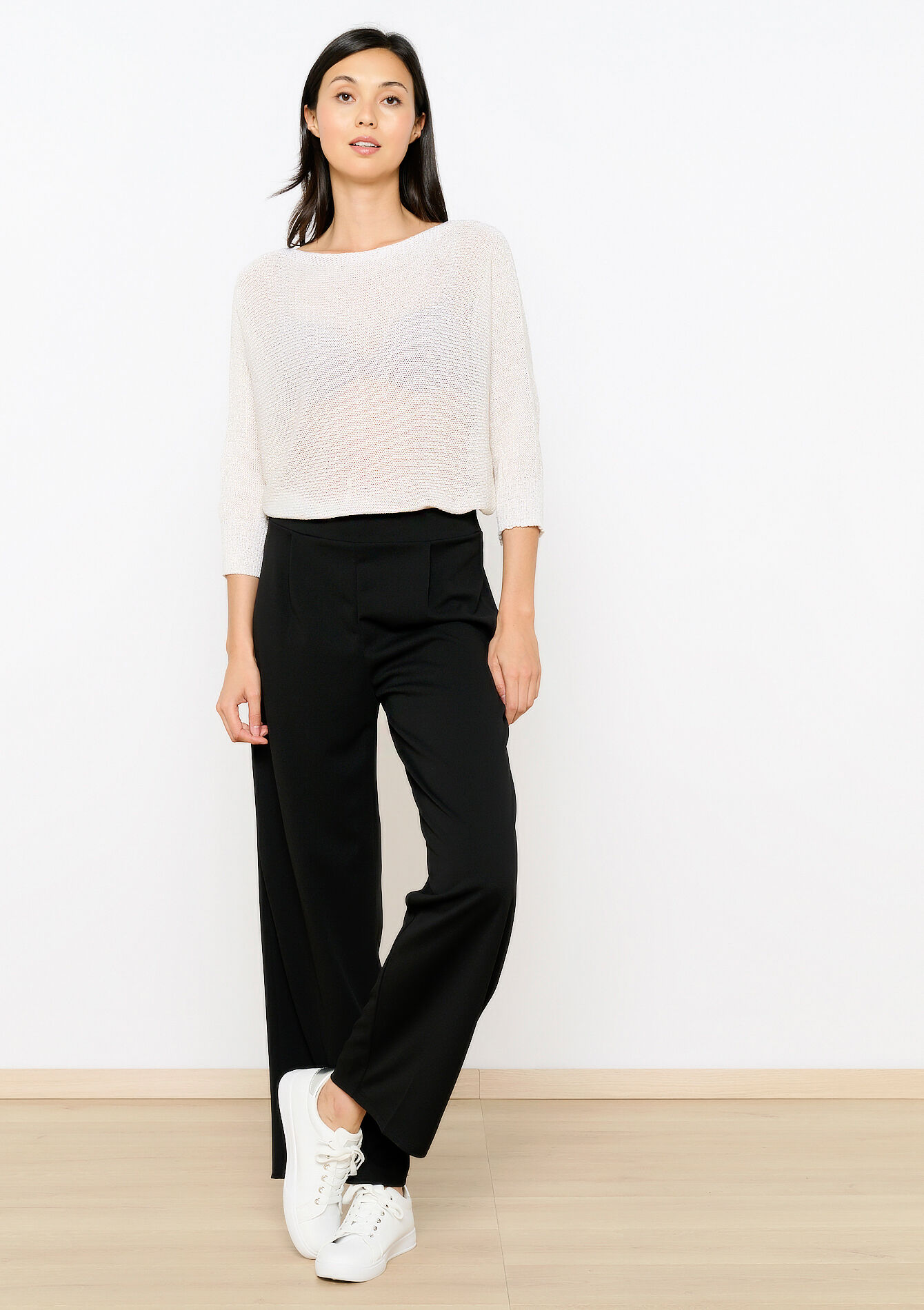 Pantalon évasé, Pantalon évasé - BLACK - 06600881_1119