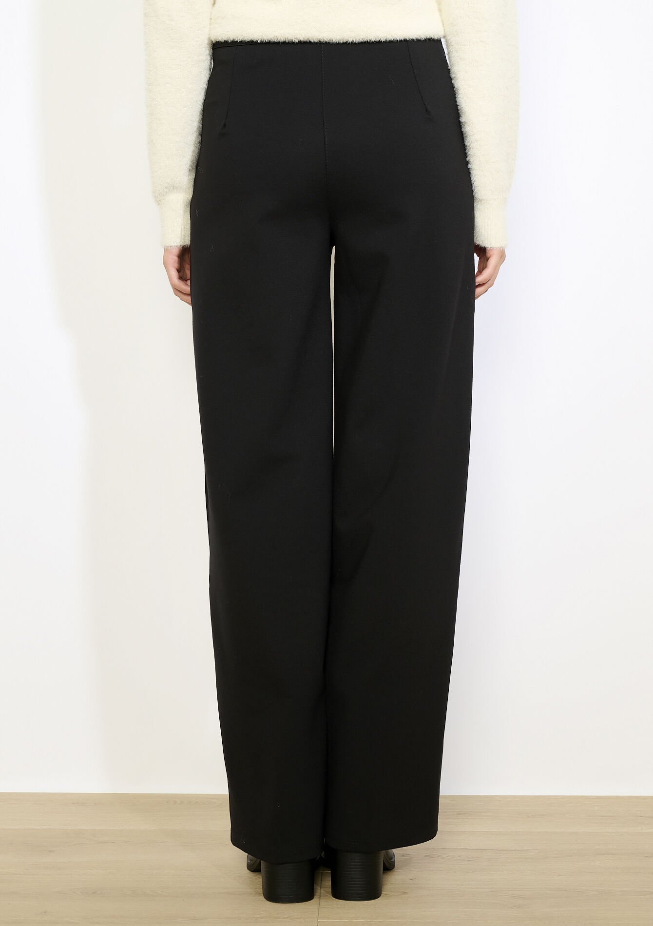 Pantalon évasé chic, Pantalon évasé chic - BLACK - 06601049_1119