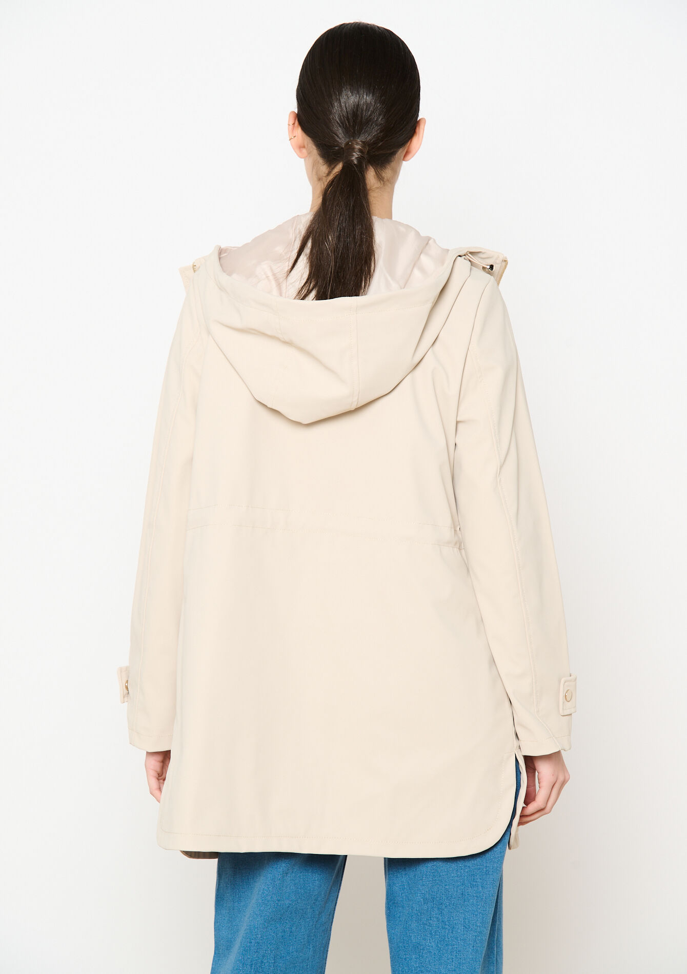 Lange gecoate parka, Lange gecoate parka - LT BEIGE - 23000724_2527
