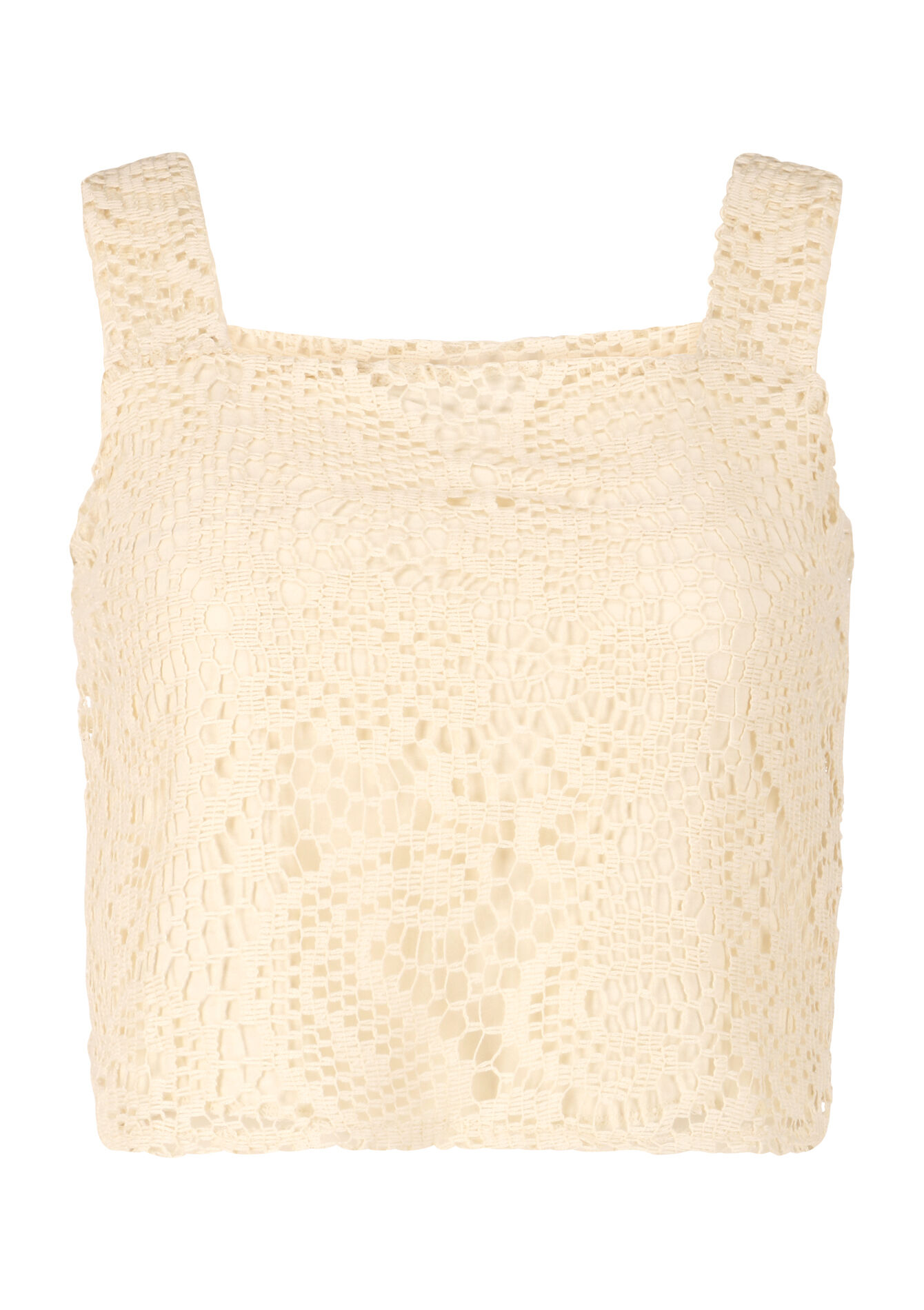 Crochet top - ECRU PEACH - 05702209_2564