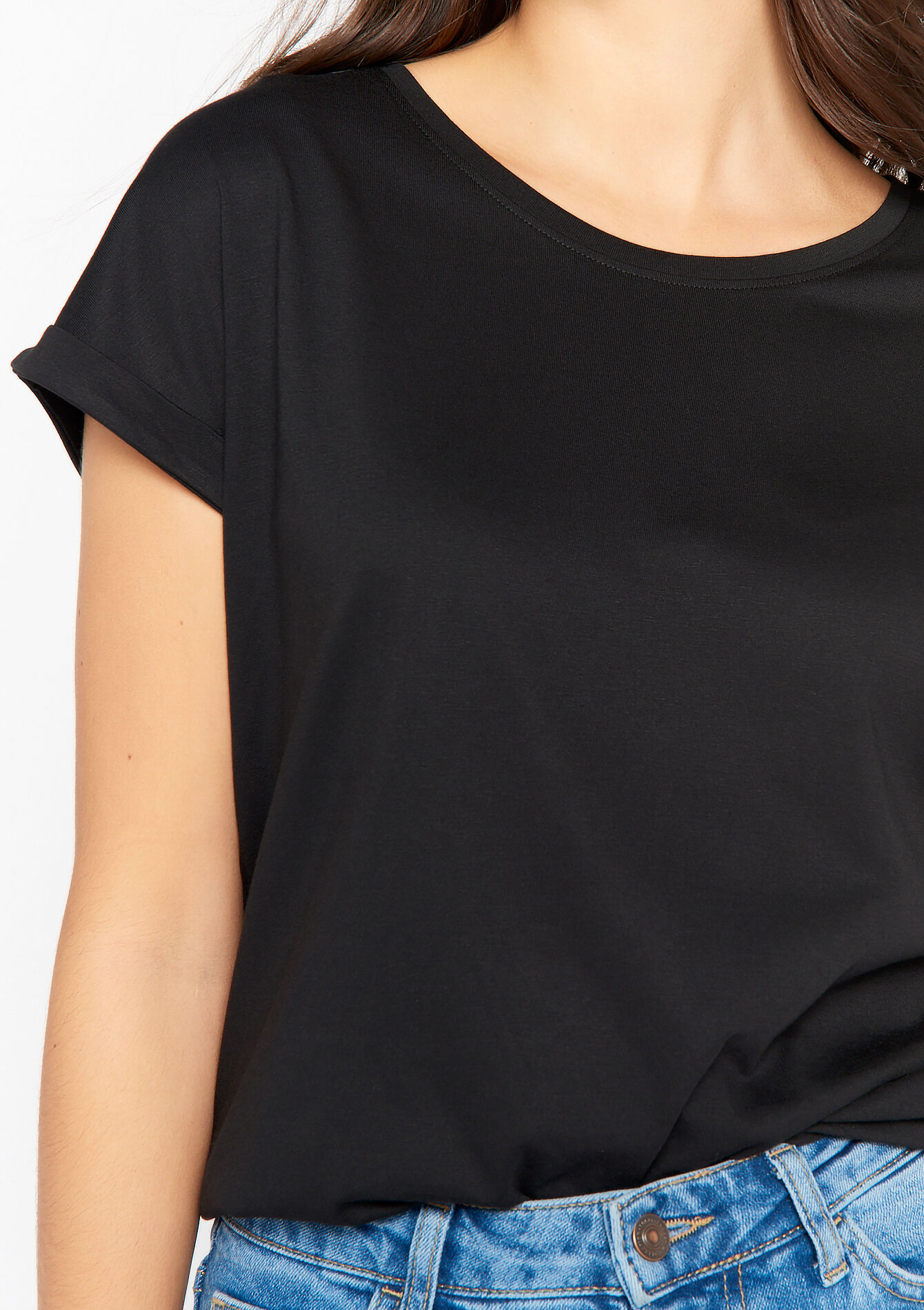 Basic T-shirt, Basic T-shirt - BLACK - 02301308_1119