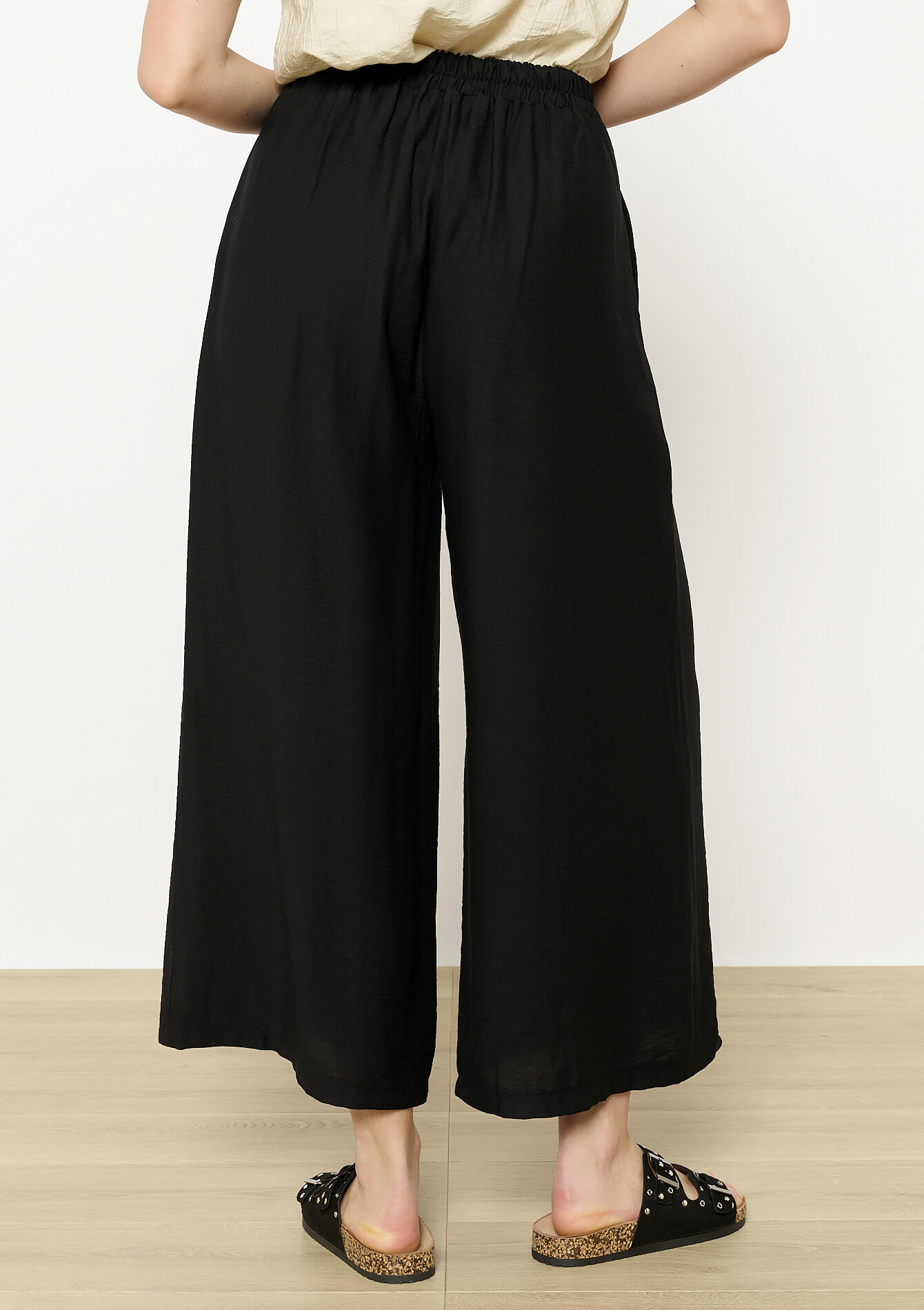 Wijde en luchtige broek, Wijde en luchtige broek - BLACK - 06600986_1119