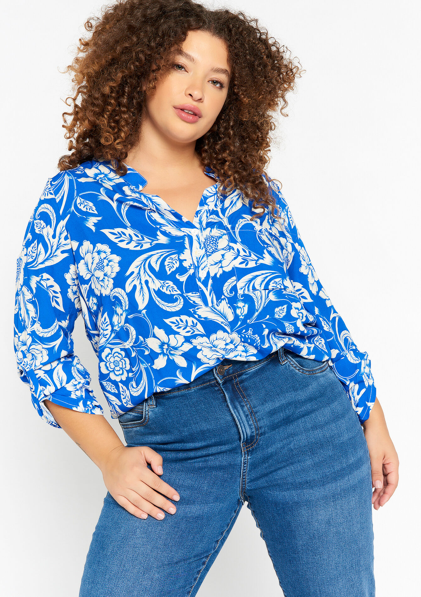 Blouse - ELECTRIC BLUE - 05702287_1619