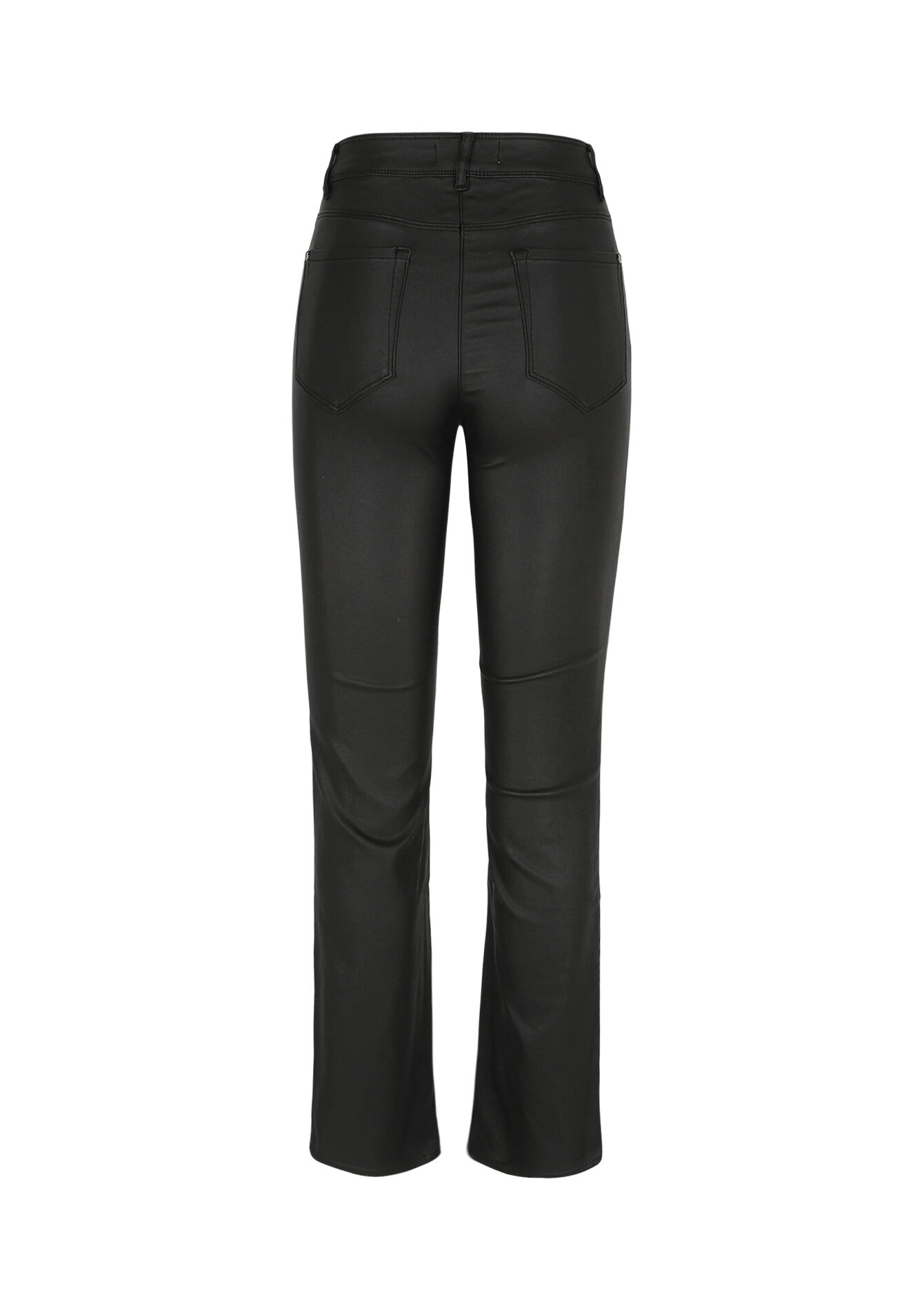 Gecoate bootcut broek - BLACK - 06004597_1119