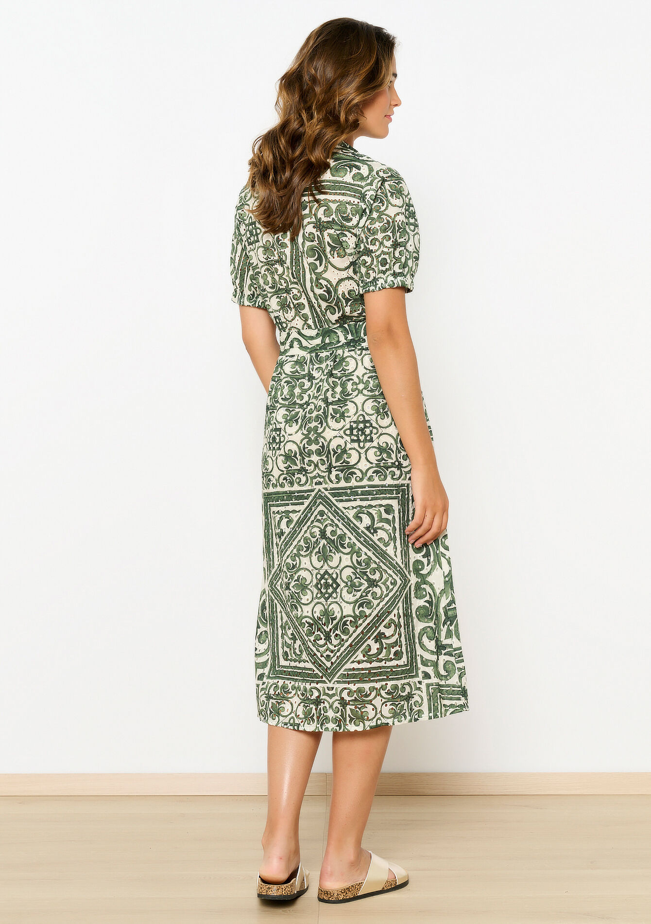 Hemdjurk met broderie anglaise - OPTICAL WHITE - 08103815_1019