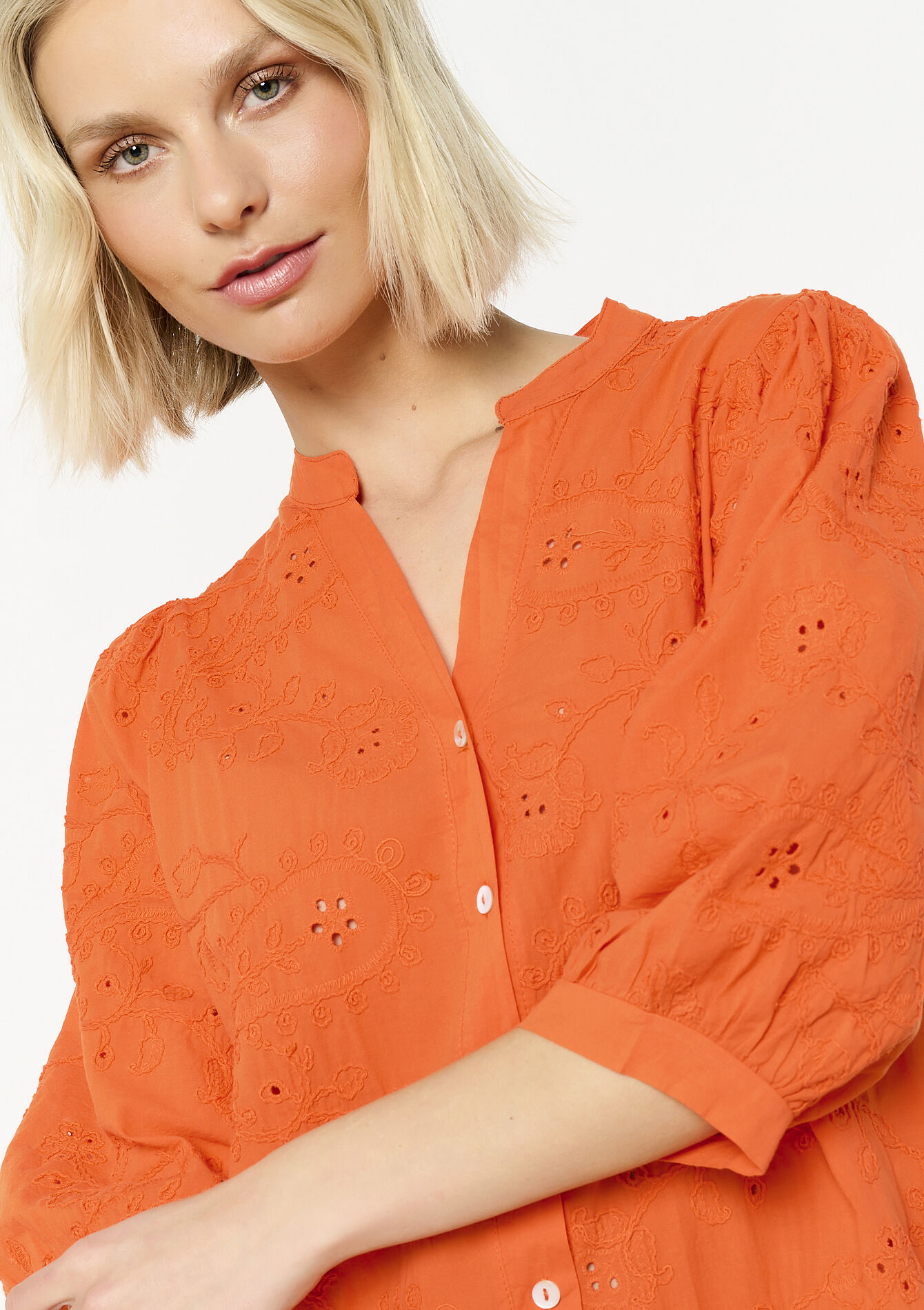 Boho embroidered dress, Boho embroidered dress - VANILLA WHITE - 08104040