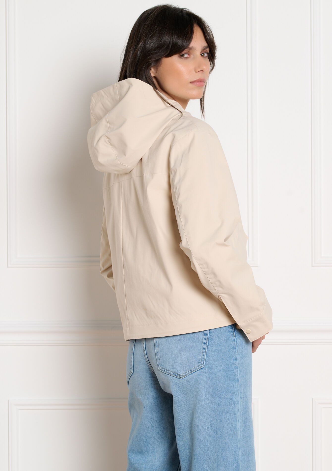 Veste imperméable à capuche - LT BEIGE - 23000792_2527