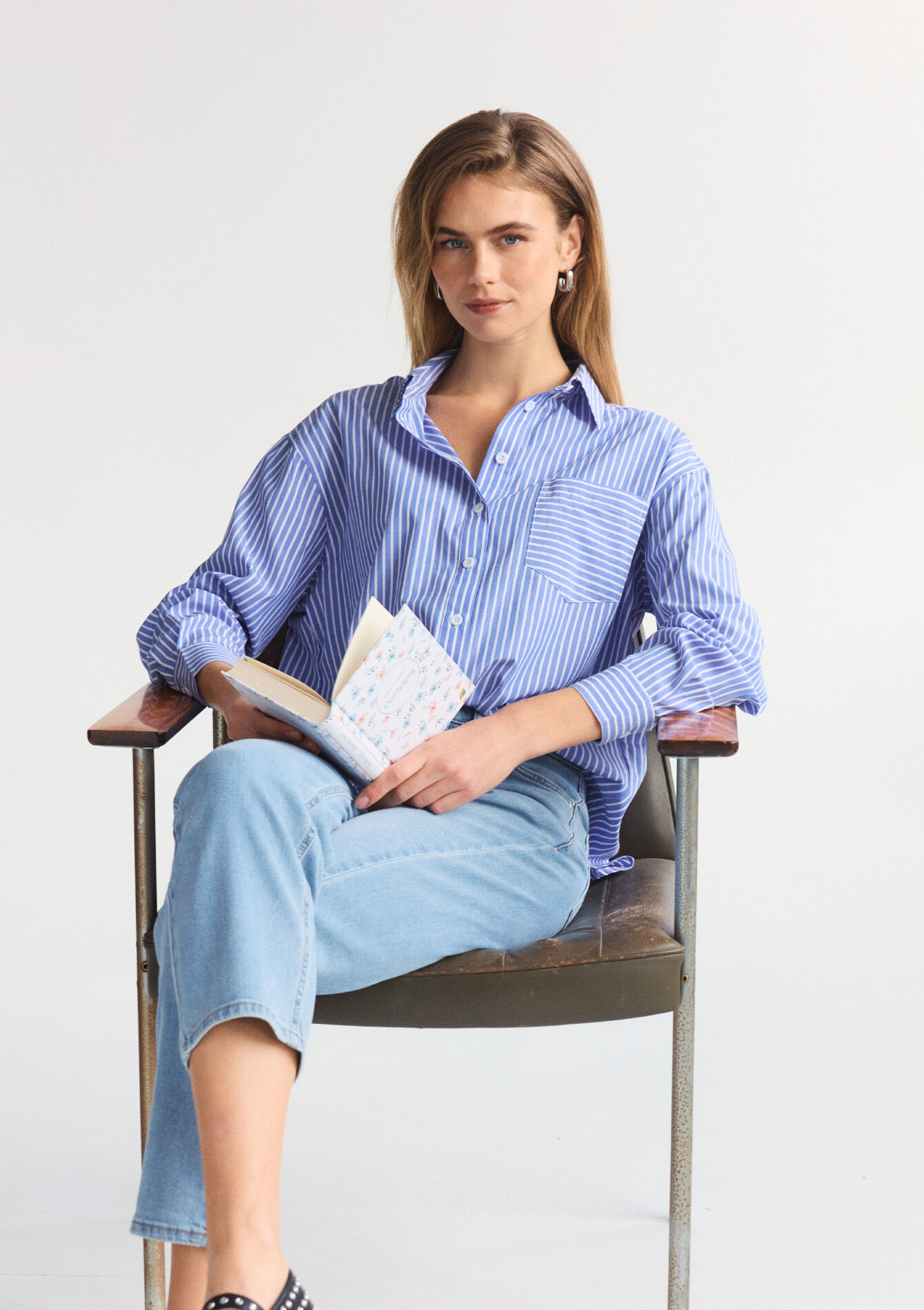 Gestreept hemd, Gestreept hemd - BLUE FAIENCE - 05702720_1584