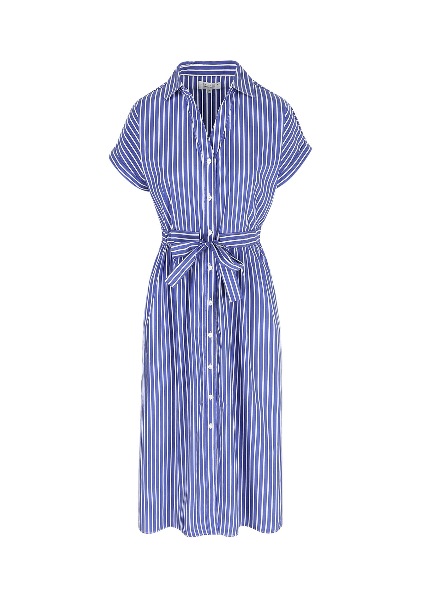 Popeline hemdjurk met strepen, Popeline hemdjurk met strepen - BLUE DENIM - 08103898