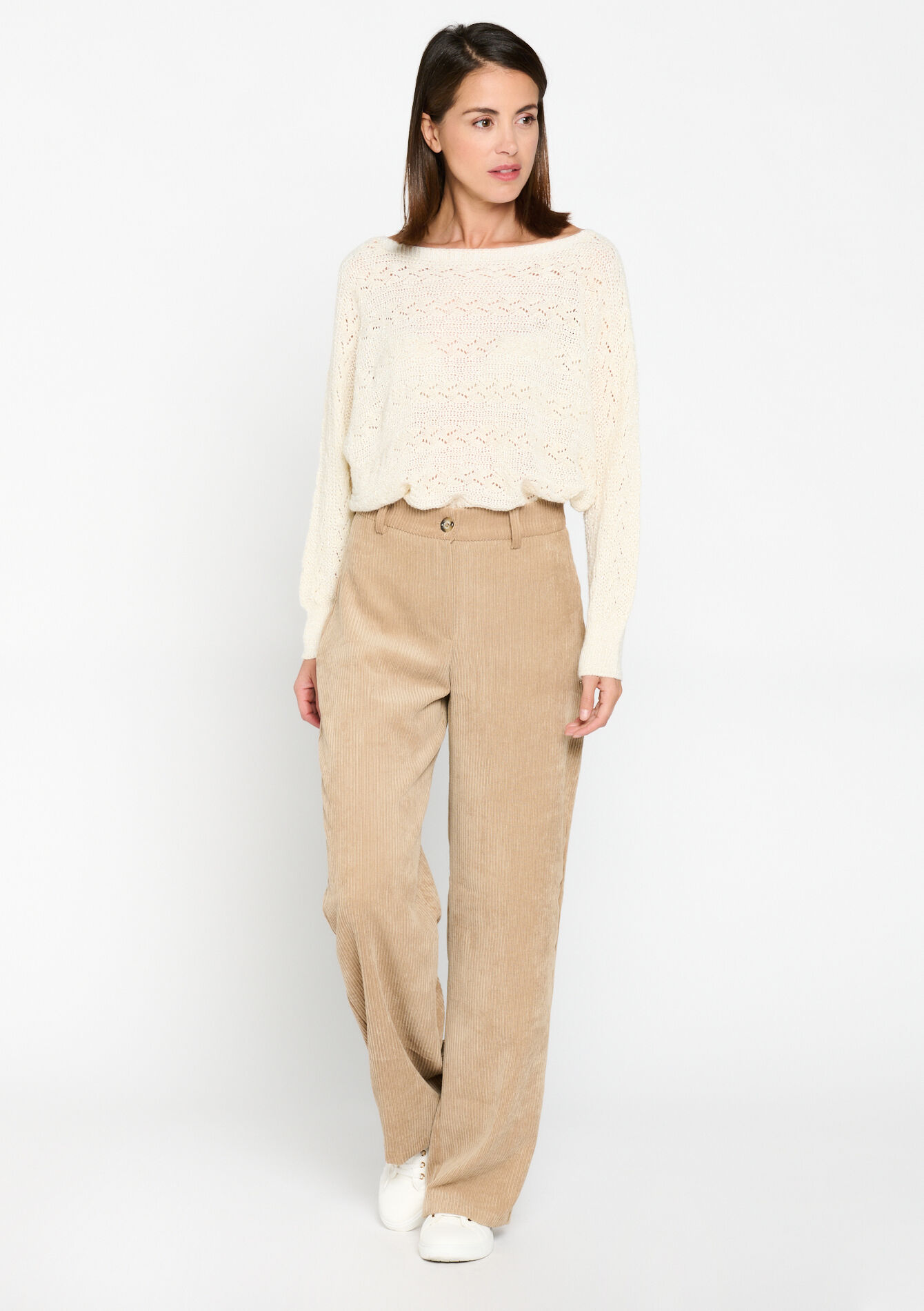 Pantalon en velours côtelé , Pantalon en velours côtelé - LT BEIGE - 06100557_2527