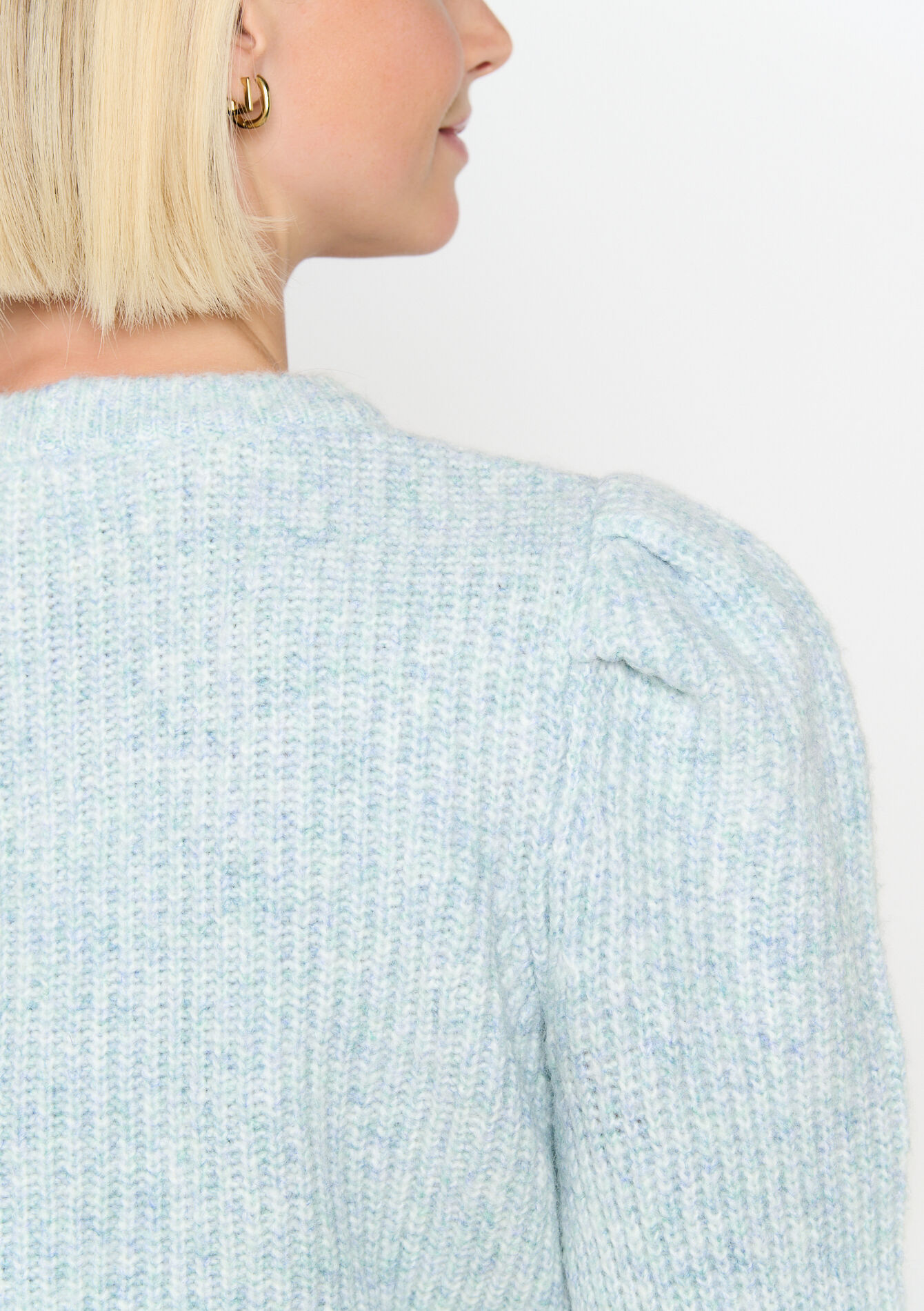 Pullover en maille torsadée avec lurex, Pullover en maille torsadée avec lurex - BLUE PASTEL - 04006542_3003