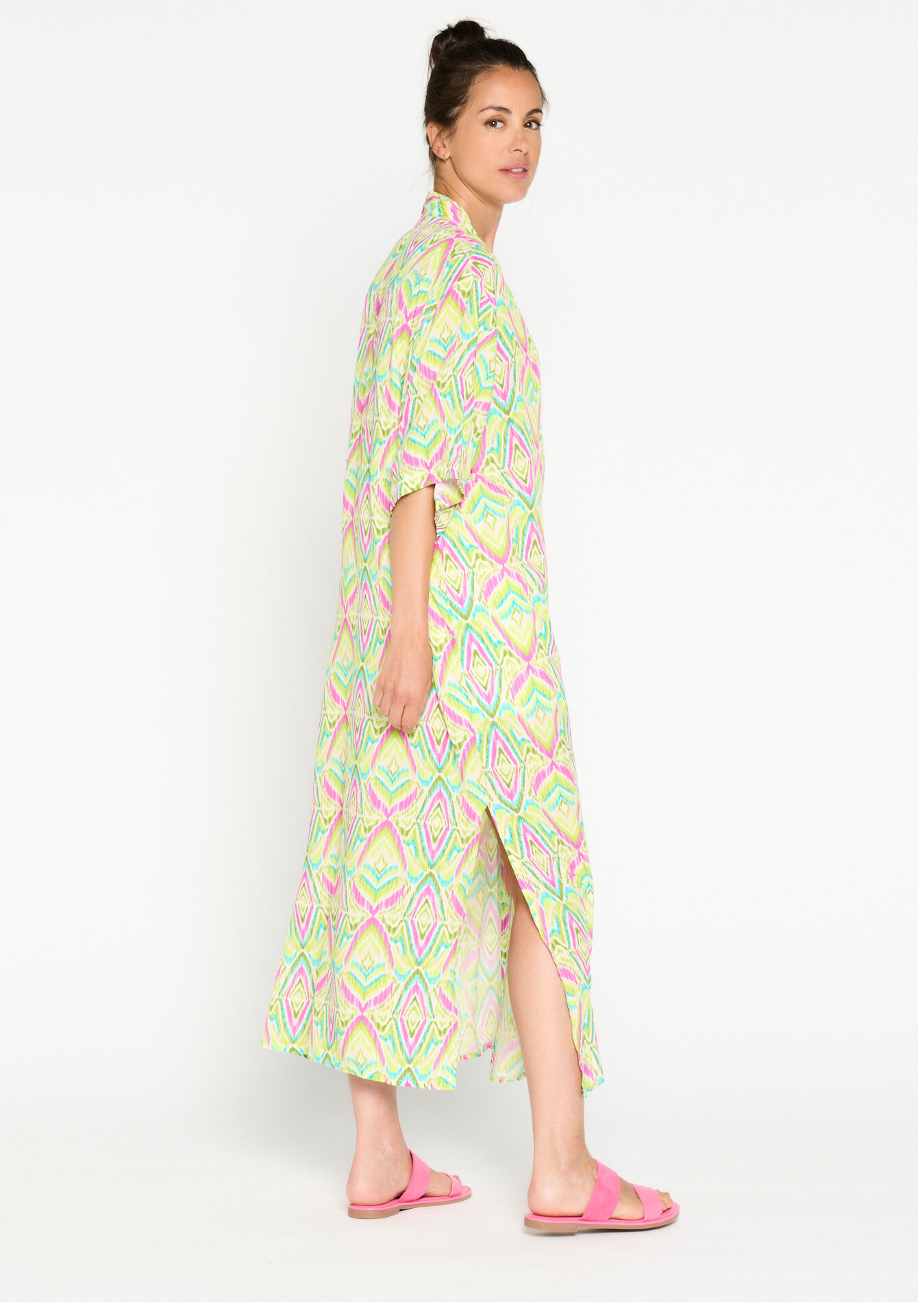 Lange kimono, Lange kimono - LIME - 09100814_4711