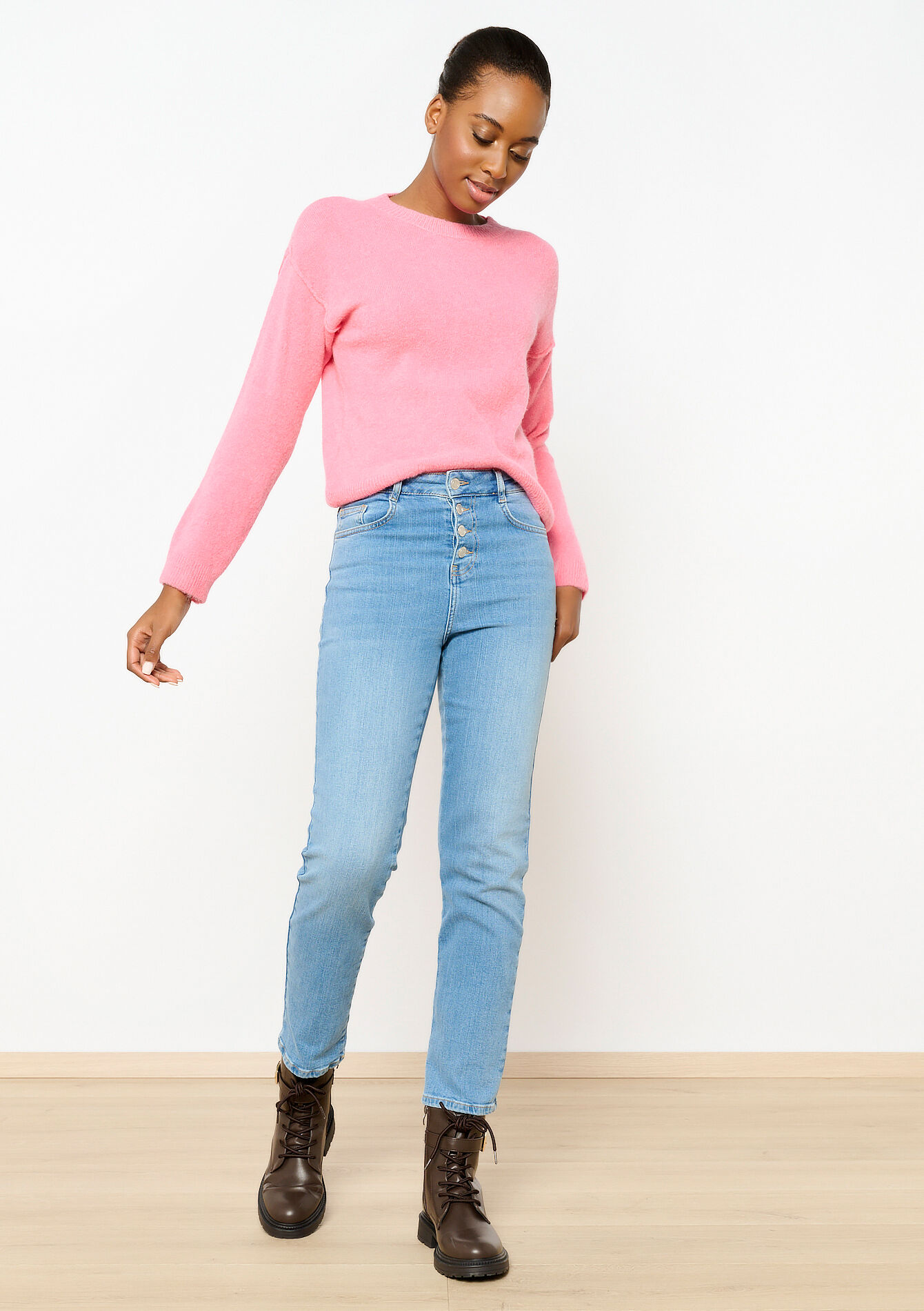 Trui met alpaca-wol, Trui met alpaca-wol - PINK BUBBLEGUM - 04006383_1477