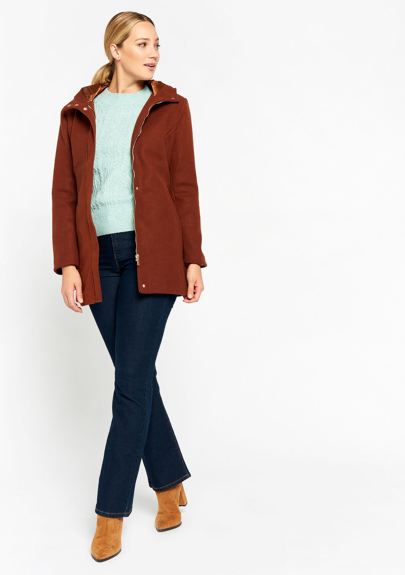 Coat with hood, Coat with hood, , back