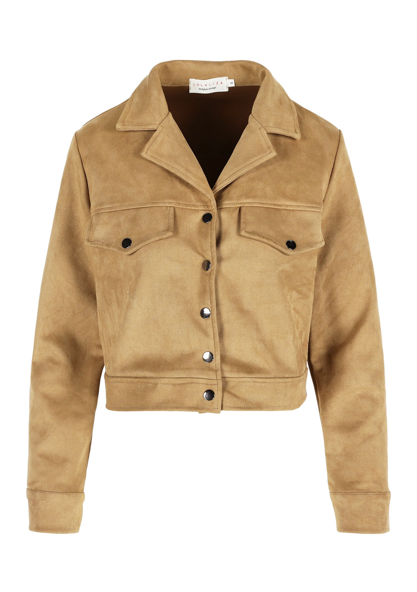 Veste en suédine avec poches, Veste en suédine avec poches - LIGHT CAMEL - 09101017_3814