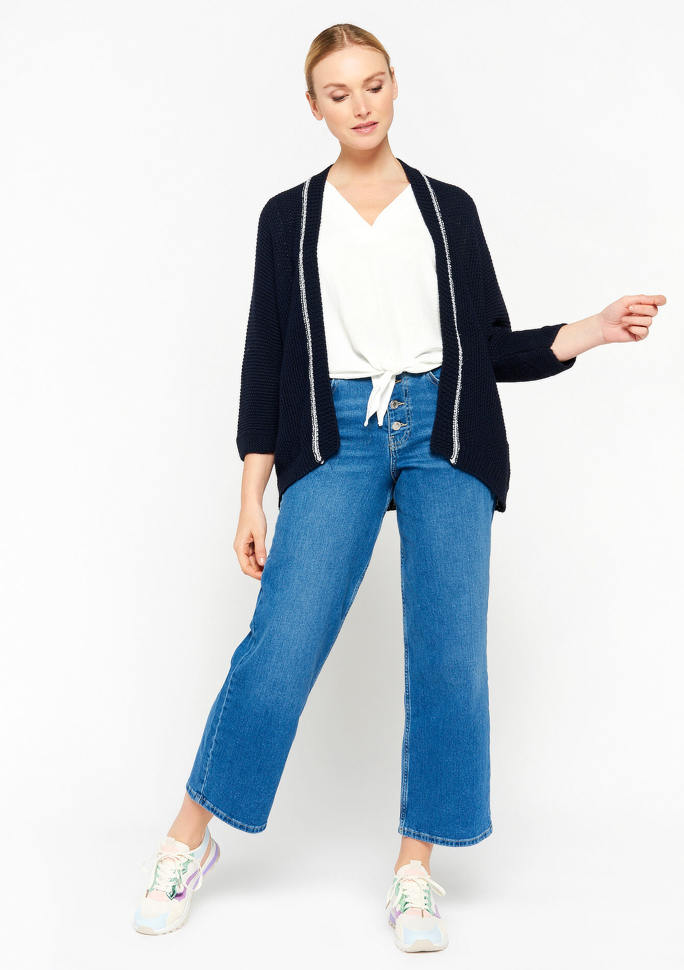 Open cardigan, Open cardigan - NAVY BASIC - 04101029_2723