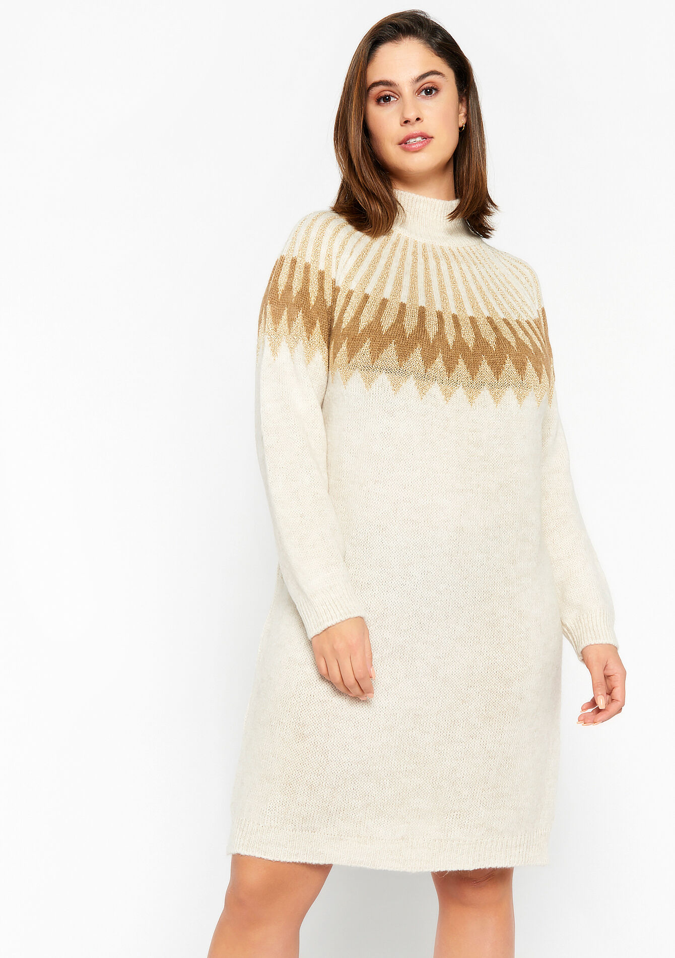 Robe pull, Robe pull - LIGHT BEIGE MEL - 08103128_1003
