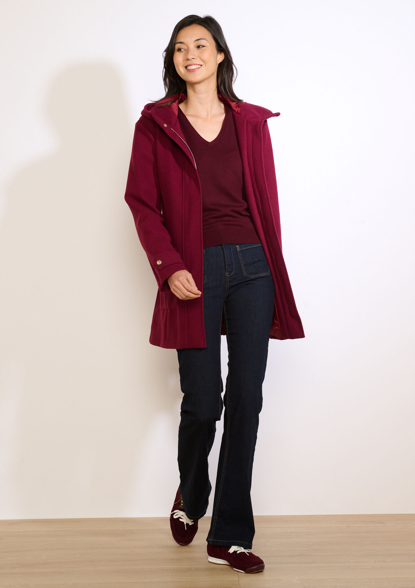 Mantel met capuchon, Mantel met capuchon - BORDEAUX WINE - 23000805_5514