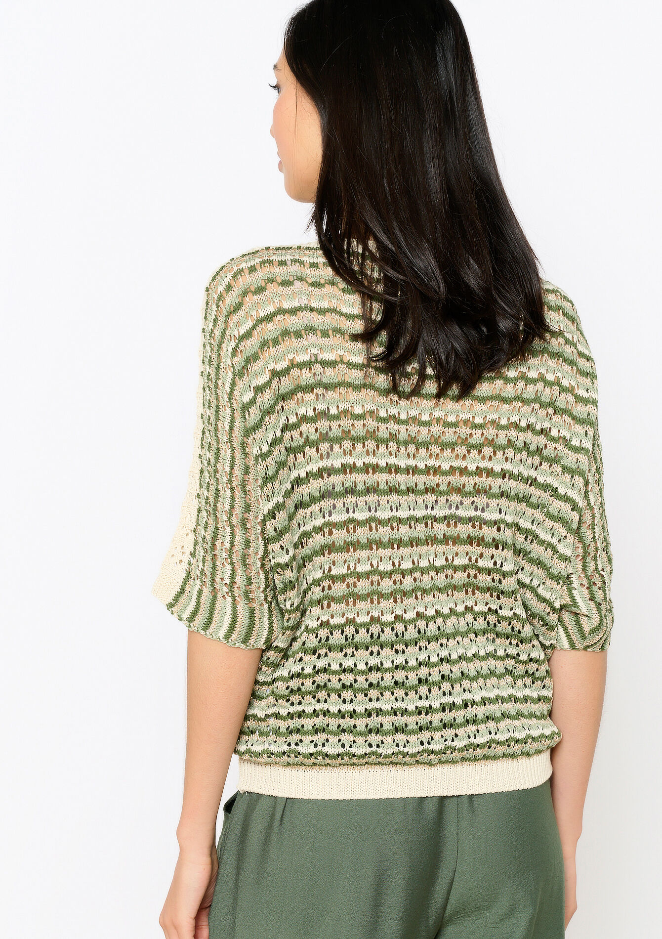 Pullover en crochet - CHAMPAGNE SAND - 04006634