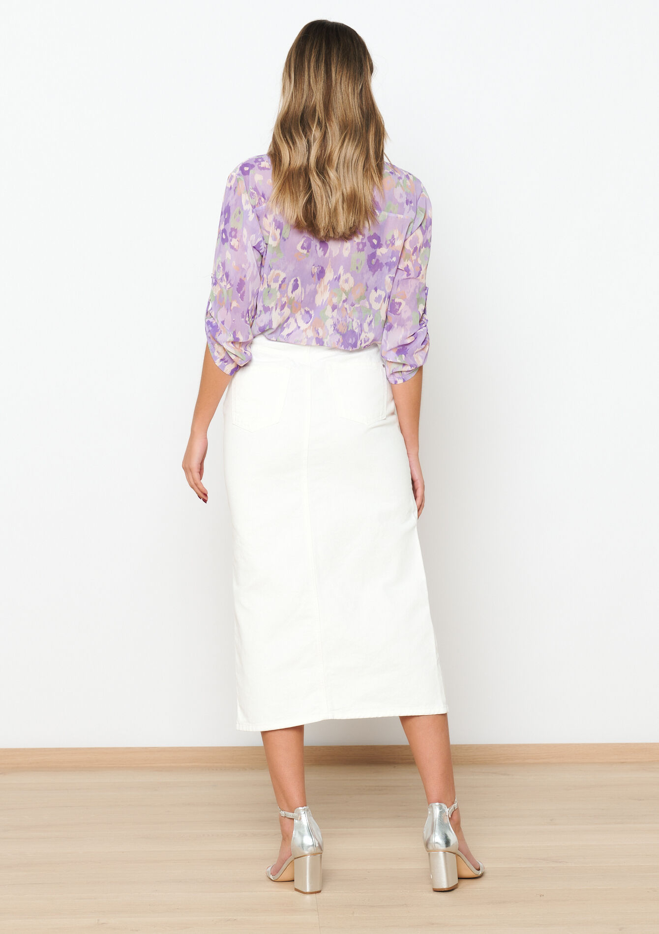 Maxi denim rok, Maxi denim rok - OFFWHITE - 07101197_1001