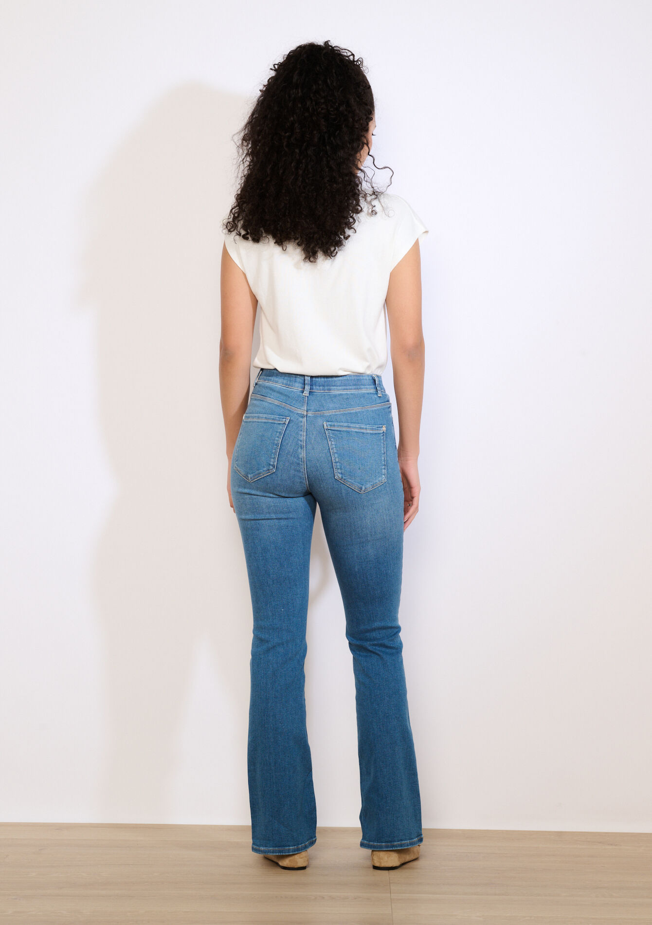 Multiple size bootcut jeans - MEDIUM BLUE - 22000654_0500