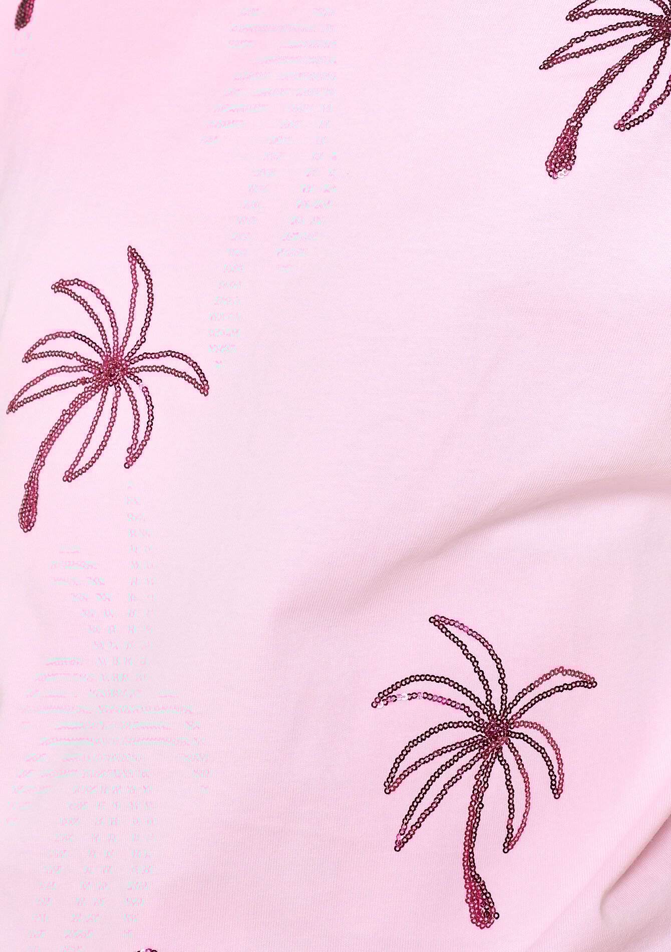 Glitter palm t-shirt, Glitter palm t-shirt - PINK BUBBLEGUM - 02301783_1477