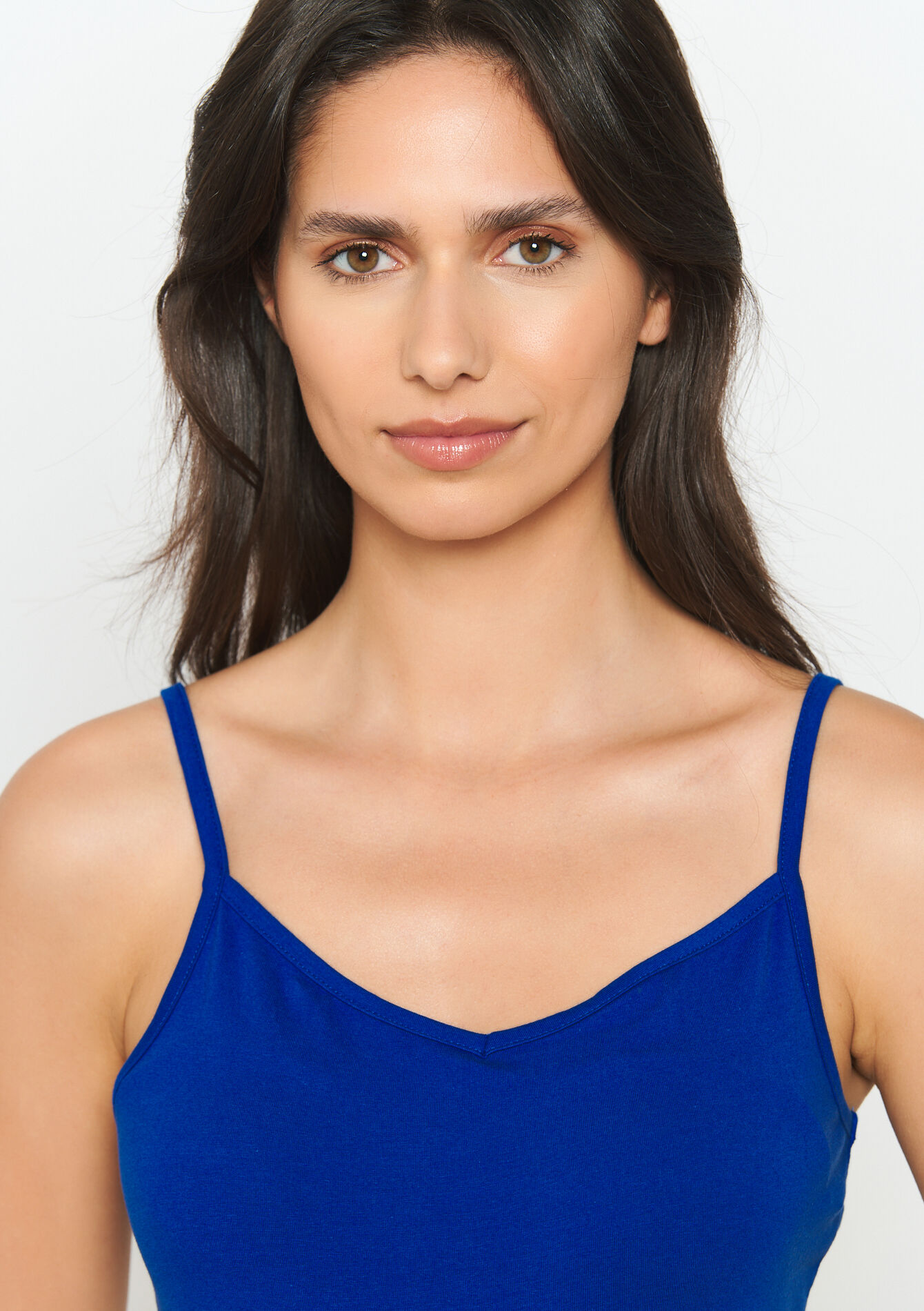 Top met spaghetti-bandjes, Top met spaghetti-bandjes - ELECTRIC BLUE - 02200452_1619