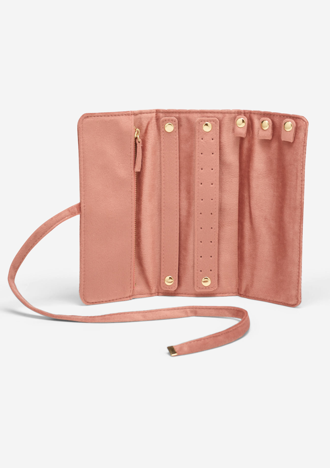 Fluwelen sieradenpouch - COSMETIC PINK - 14001943_5733