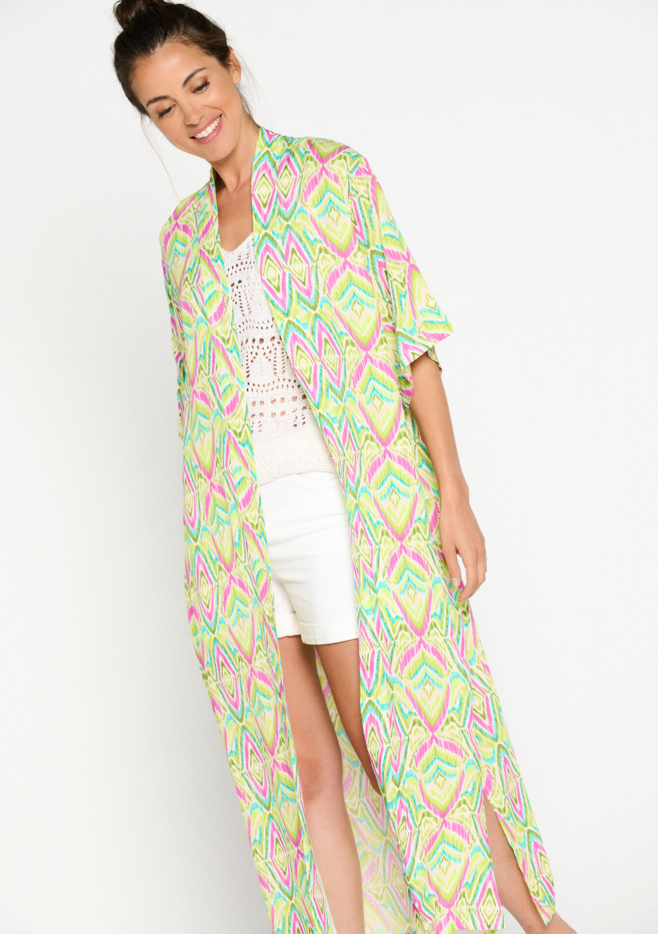 Lange kimono, Lange kimono - LIME - 09100814_4711