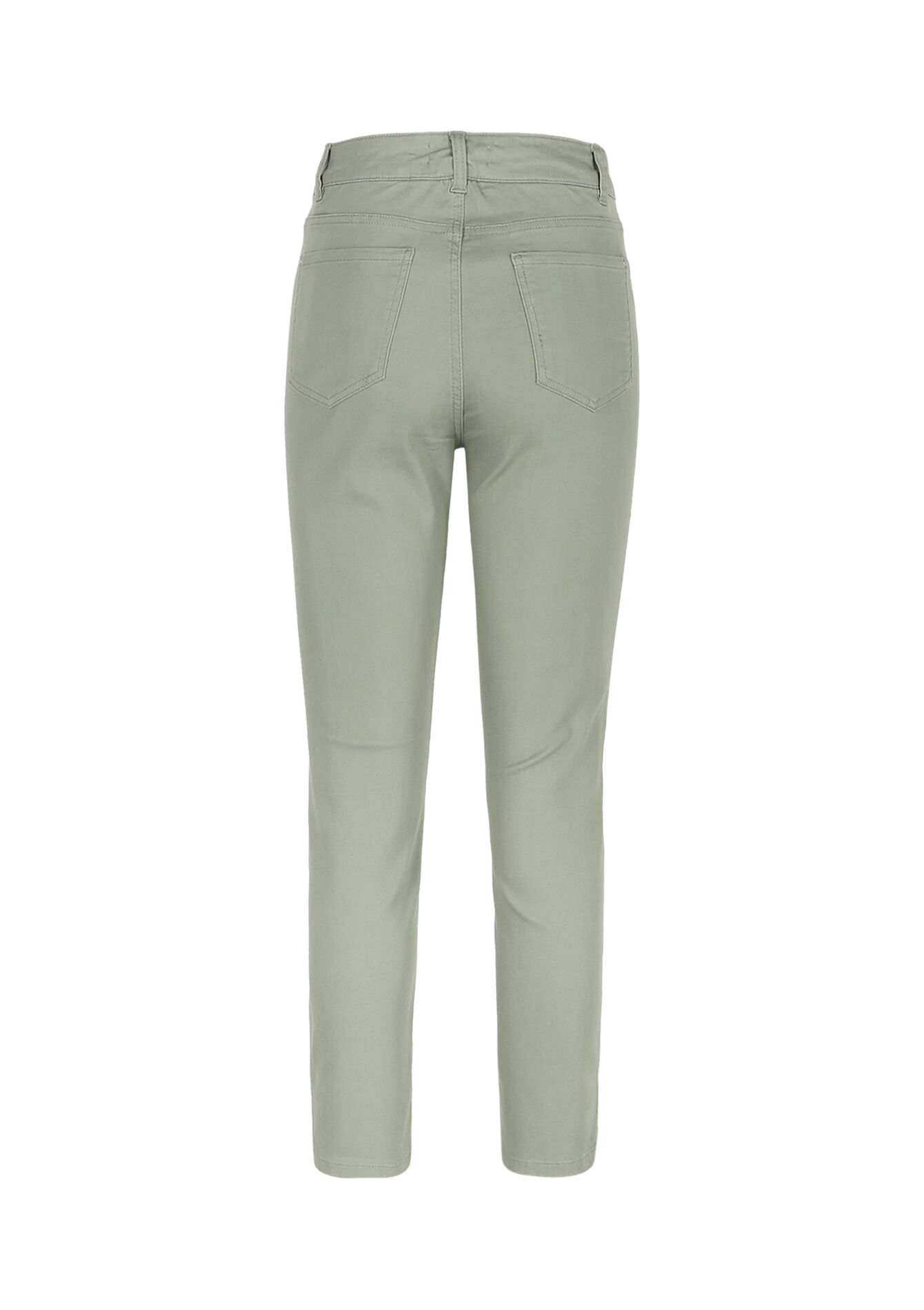 Slim enkellange broek - KHAKI FADED - 06004656_4326