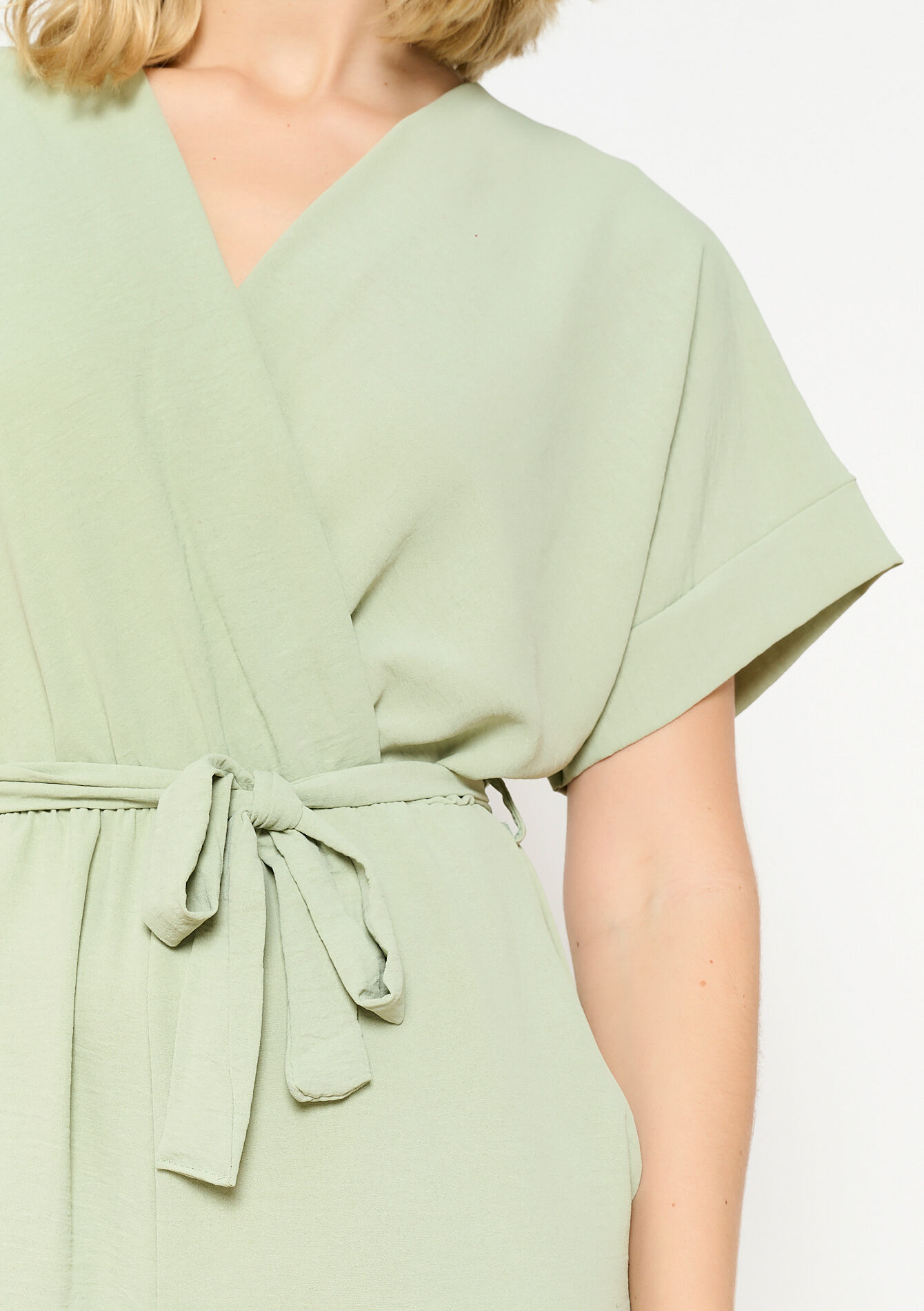 Jumpsuit met kimono-effect, Jumpsuit met kimono-effect - KHAKI MINT - 06004483_2542