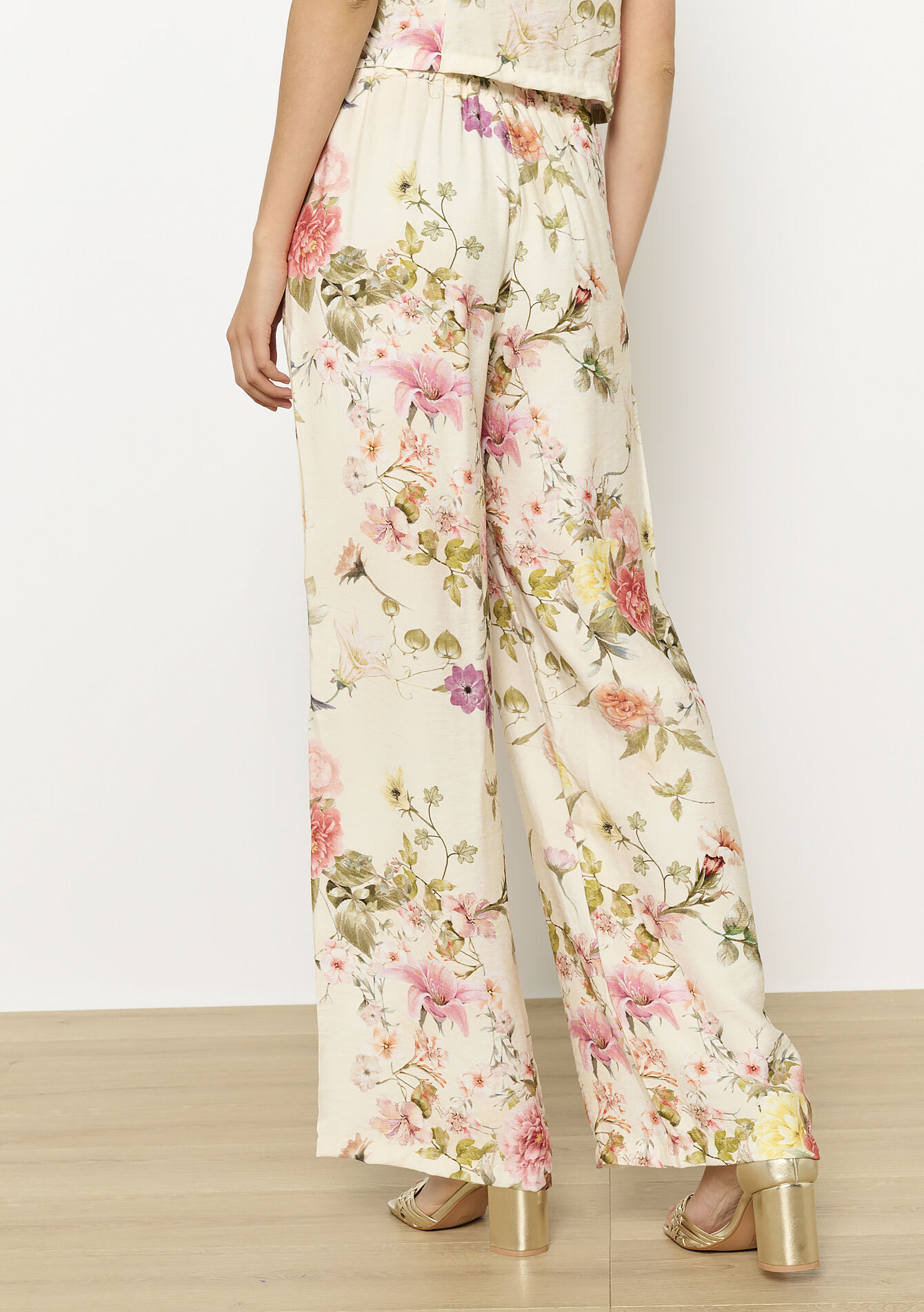 Soepele bloemenbroek, Soepele bloemenbroek - VANILLA WHITE - 06100727_1013