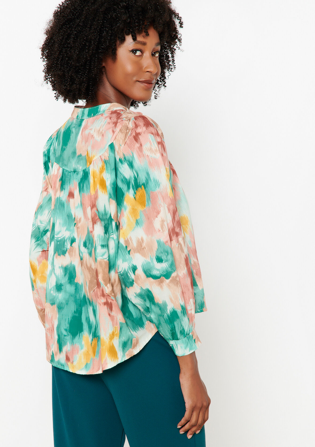 Chemise ample, Chemise ample - ALMOND GREEN - 05702303_1724