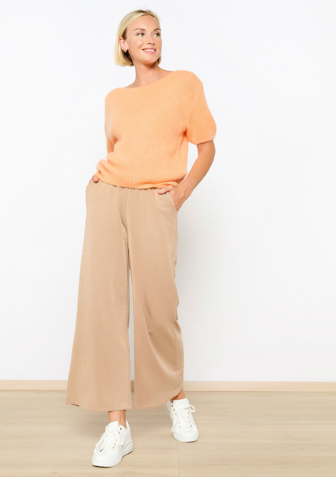 Trui met korte mouwen, Trui met korte mouwen - MANDARINE - 04006657_1243