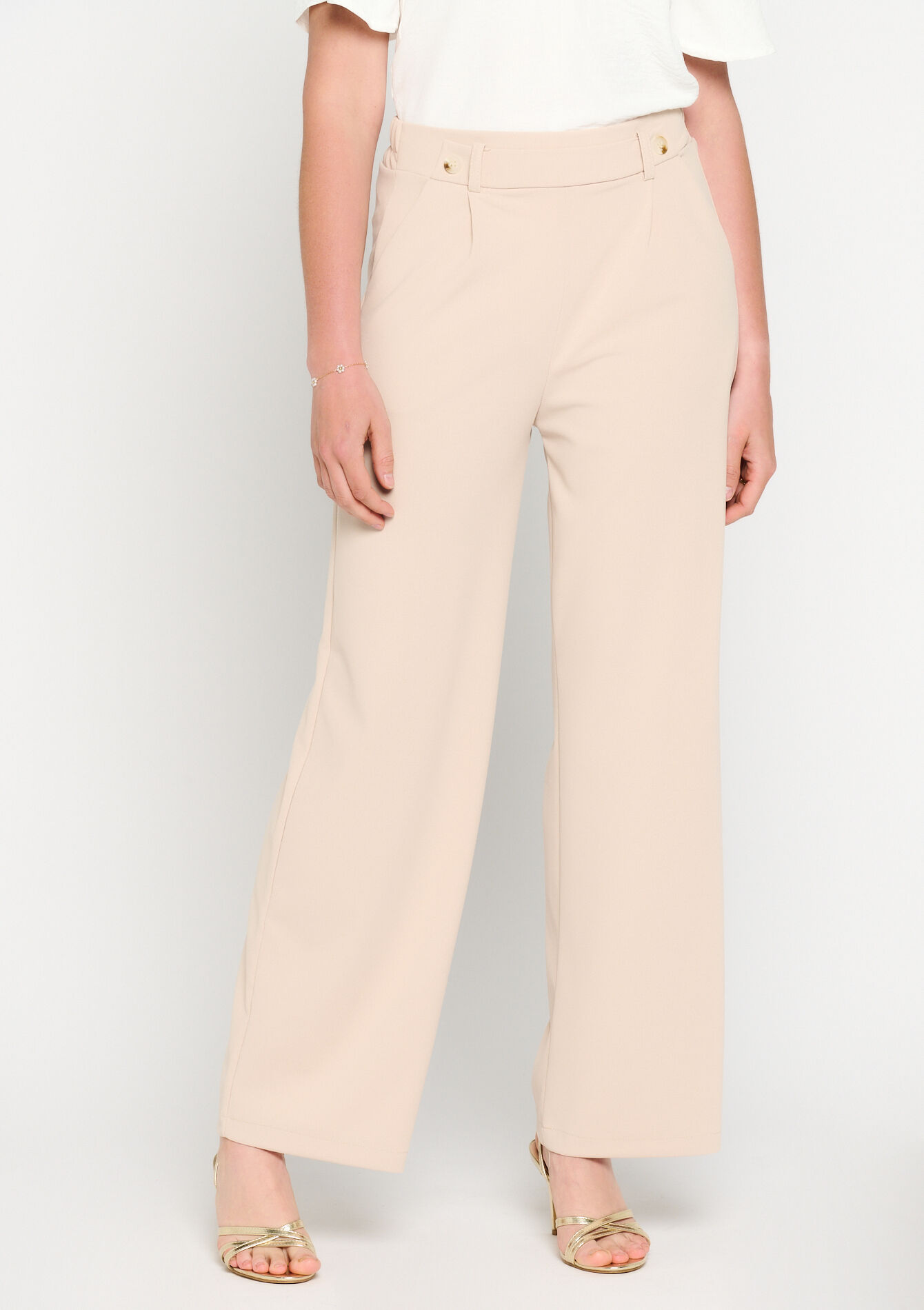 Wijde broek - LT BEIGE - 06600744_2527