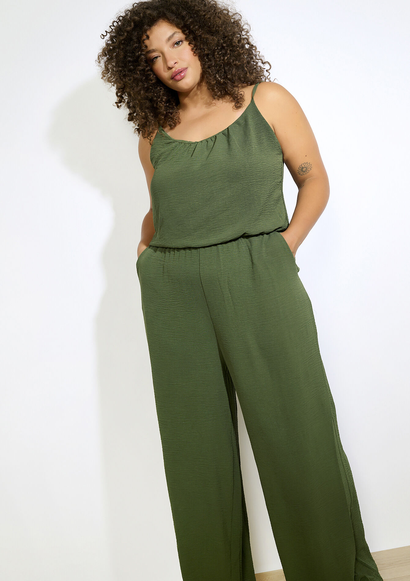 Combinaison fluide, Combinaison fluide - KHAKI FADED - 06004634_4326