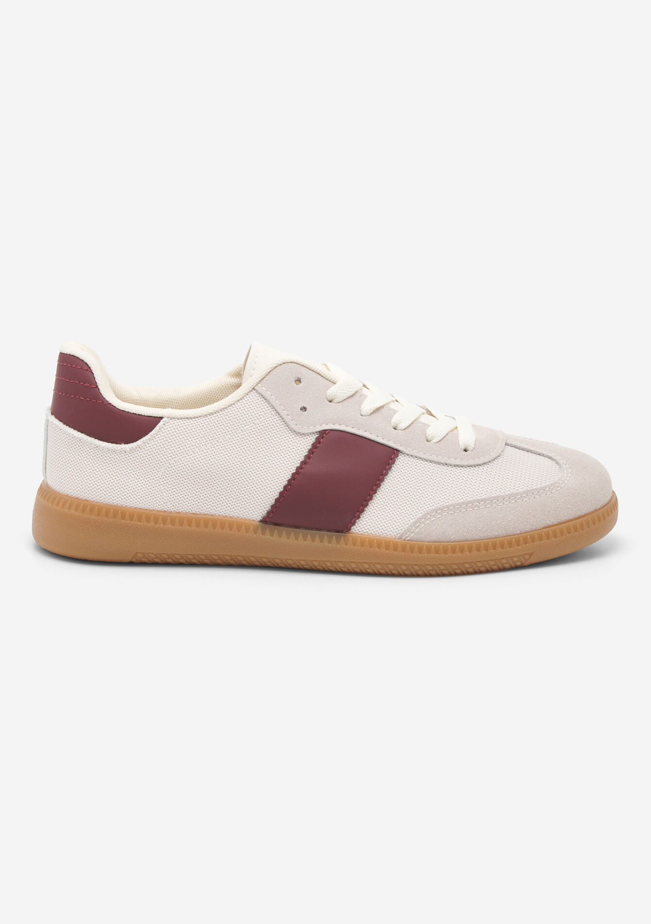 Sneakers met contrasterende streep, Sneakers met contrasterende streep - BORDEAUX WINE - 13000815_5514