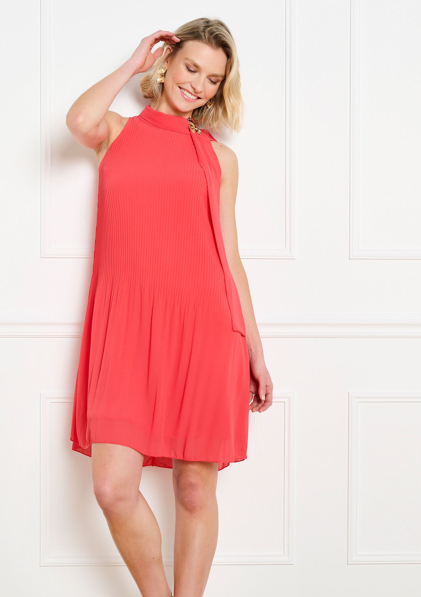 Robe fluide sans manches, Robe fluide sans manches, , hi-res