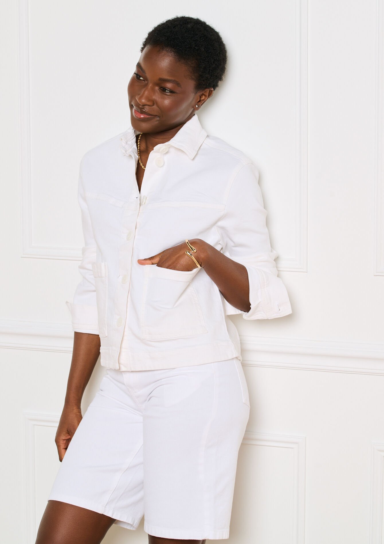 Korte gestructureerde jas, Korte gestructureerde jas, , back