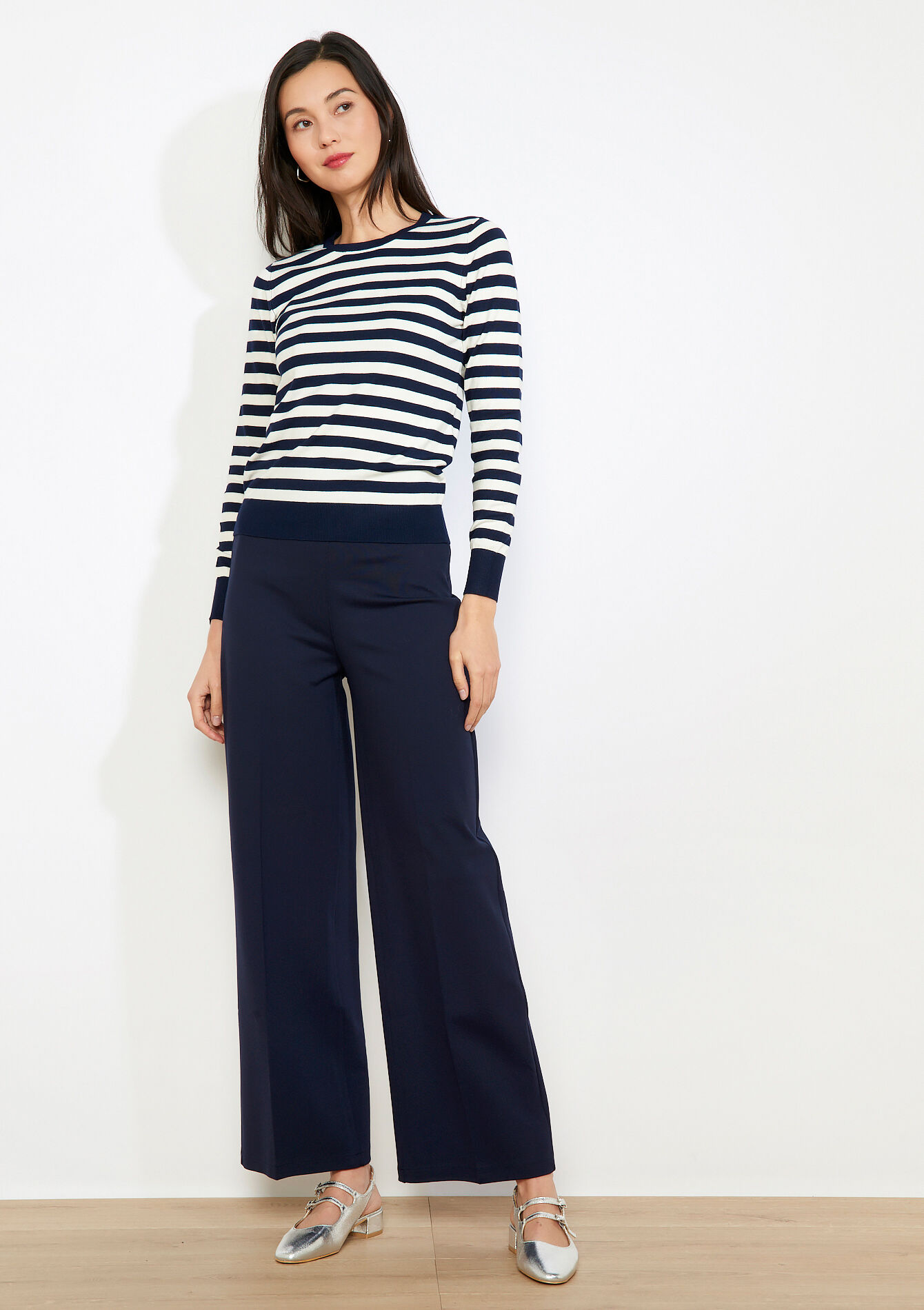 Moderne streeptrui - NAVY BASIC - 04007023