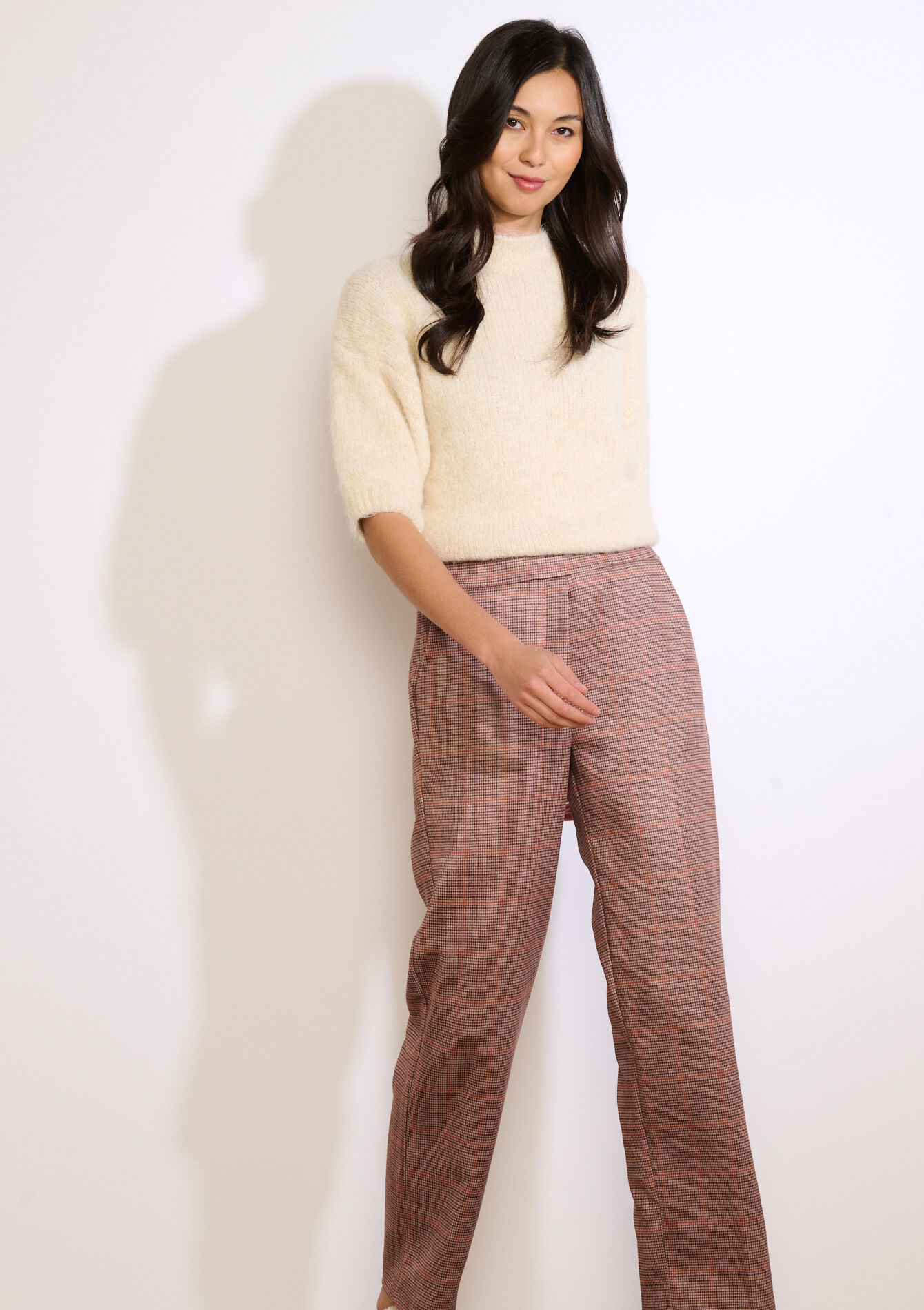 Geruite suedine broek, Geruite suedine broek, , back