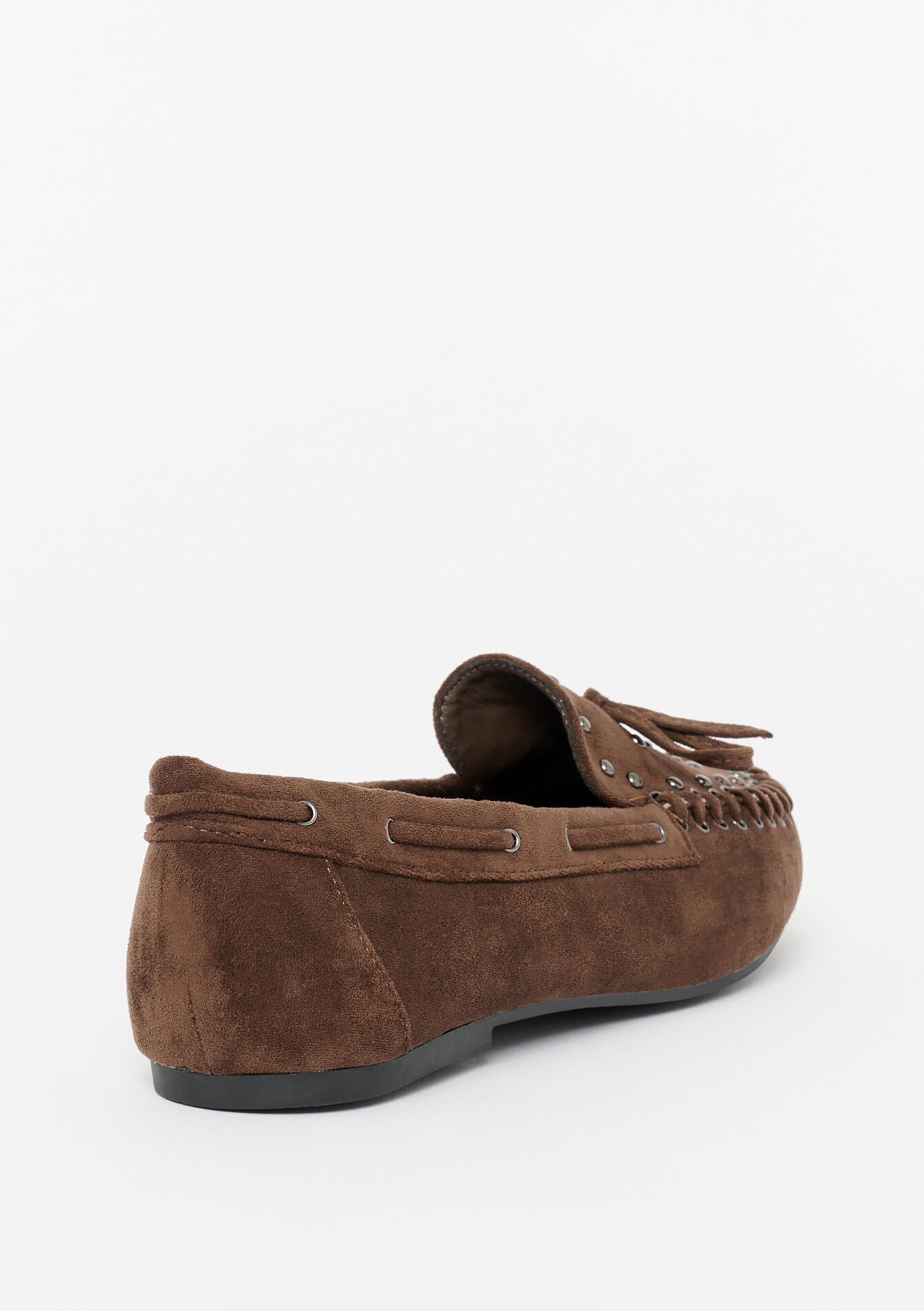 Instappers met studs, Instappers met studs - BROWN DARK CHOCOLATE - 13200066_3720